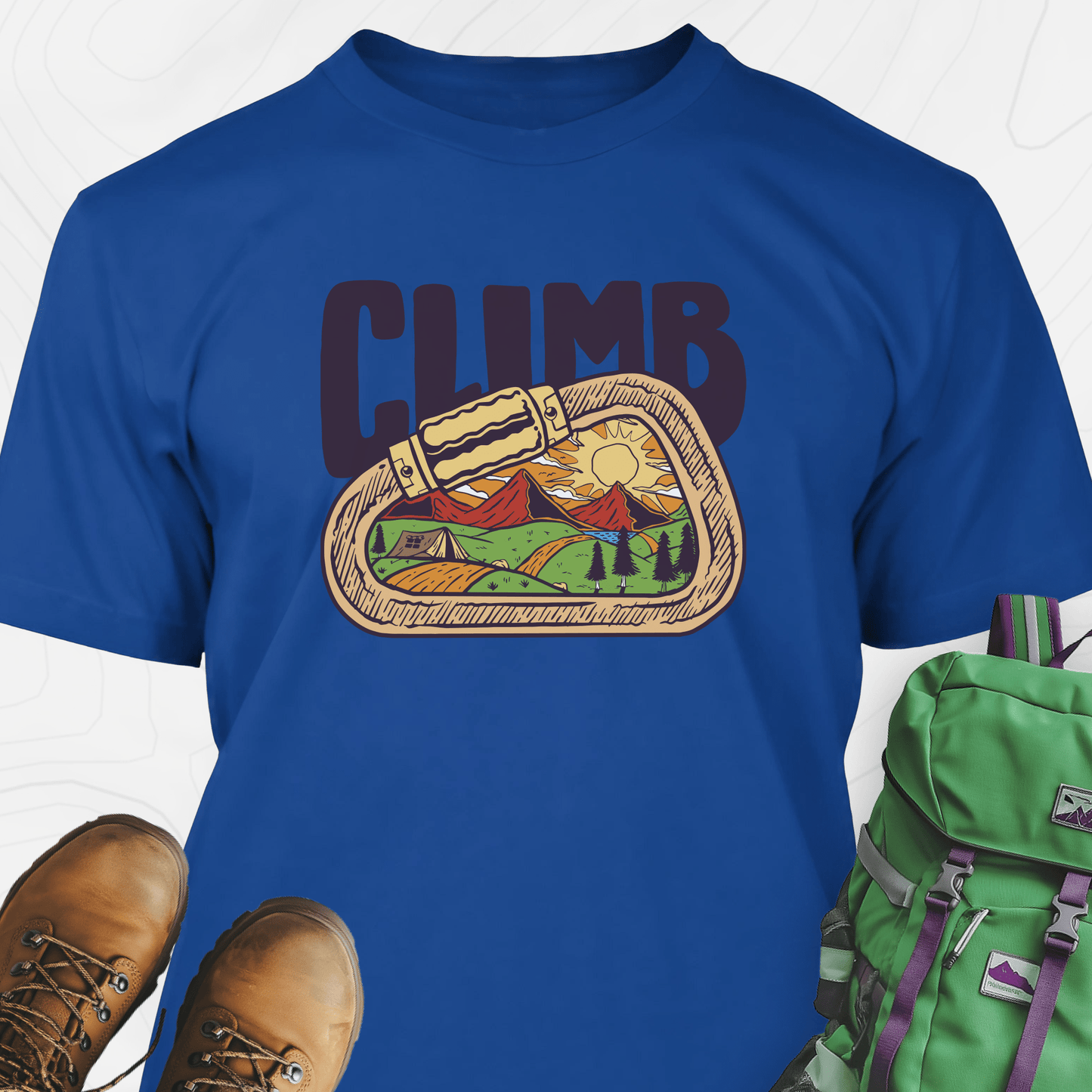 Carabiner Climb Mountains T-Shirt