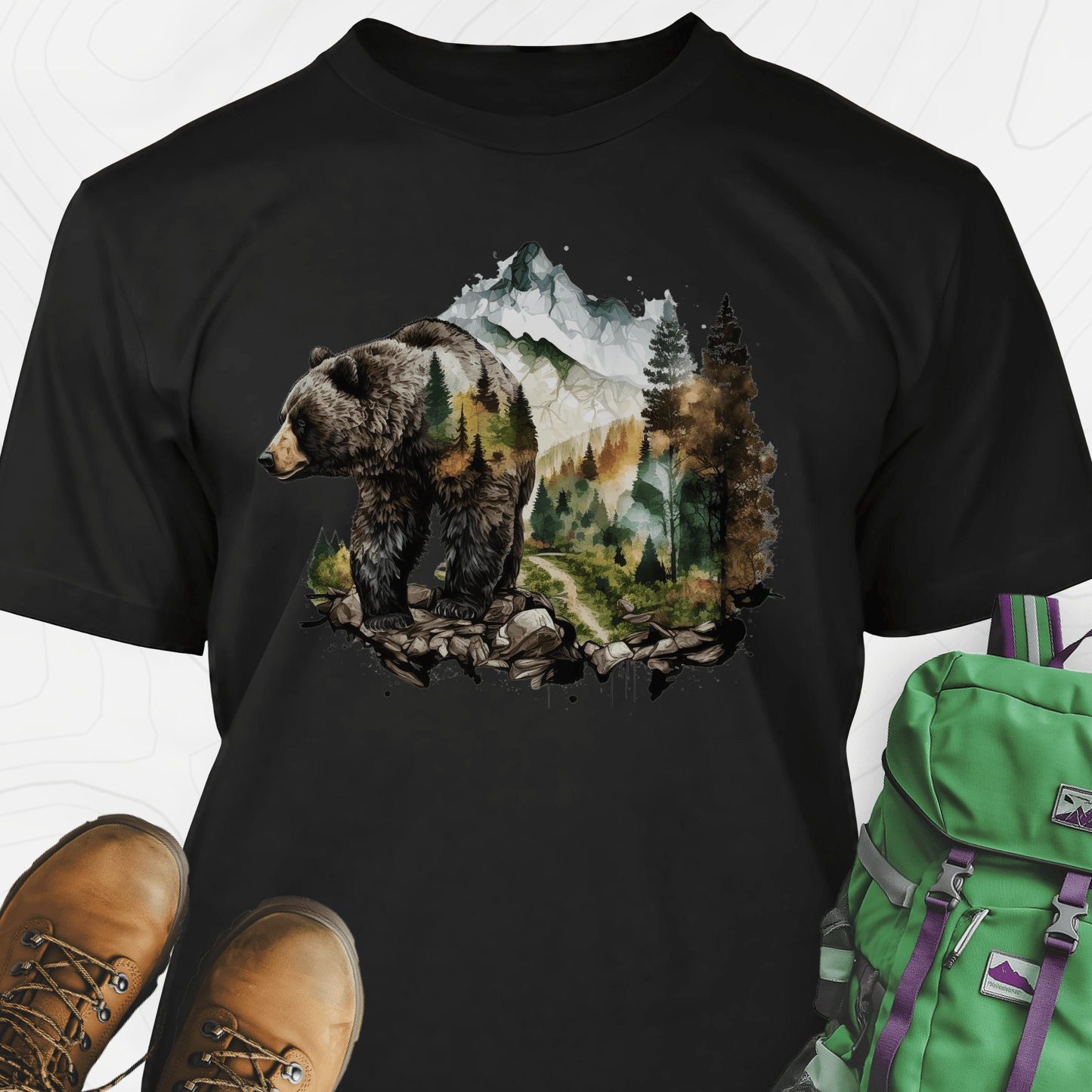 Bear In The Mountains T-Shirt