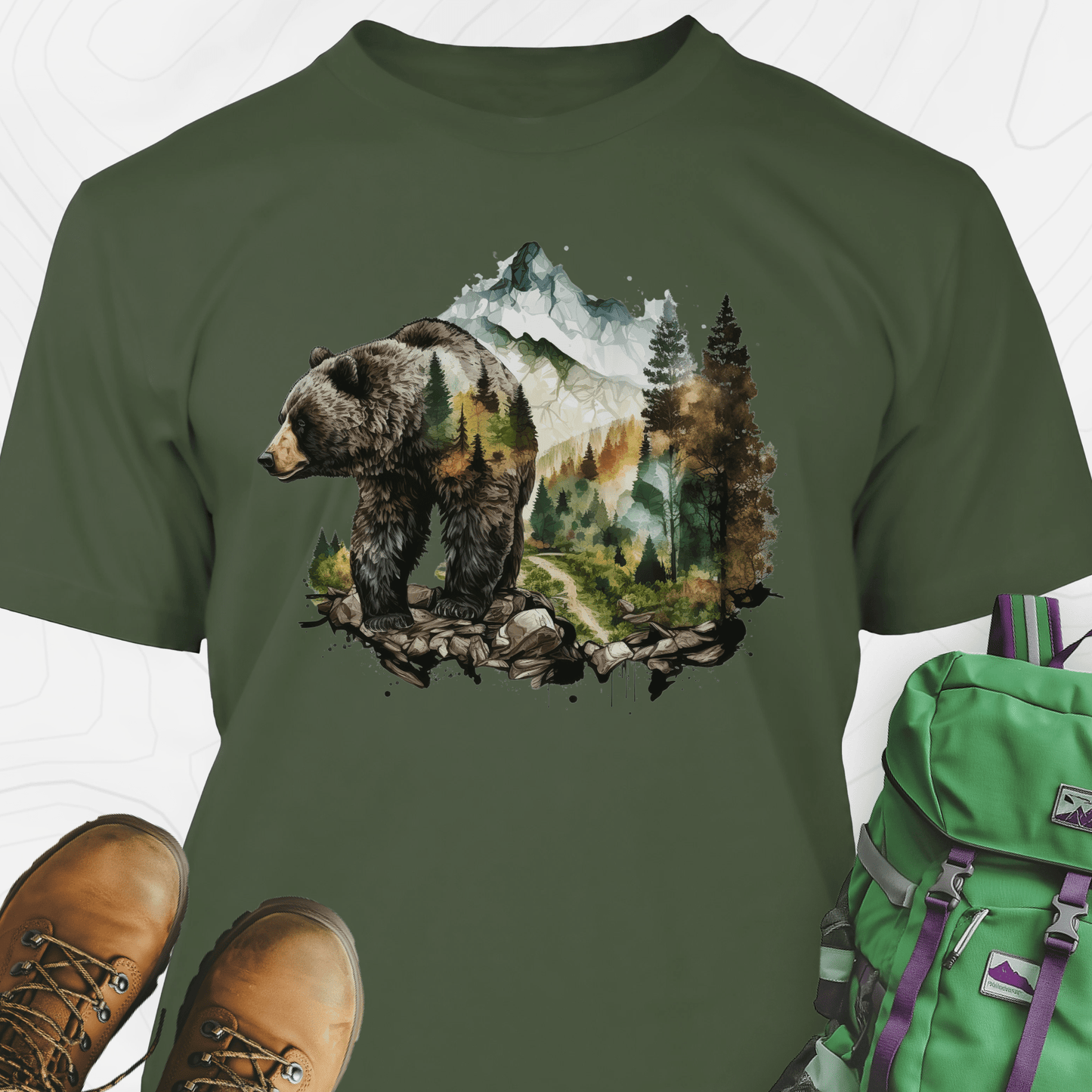 Bear In The Mountains T-Shirt