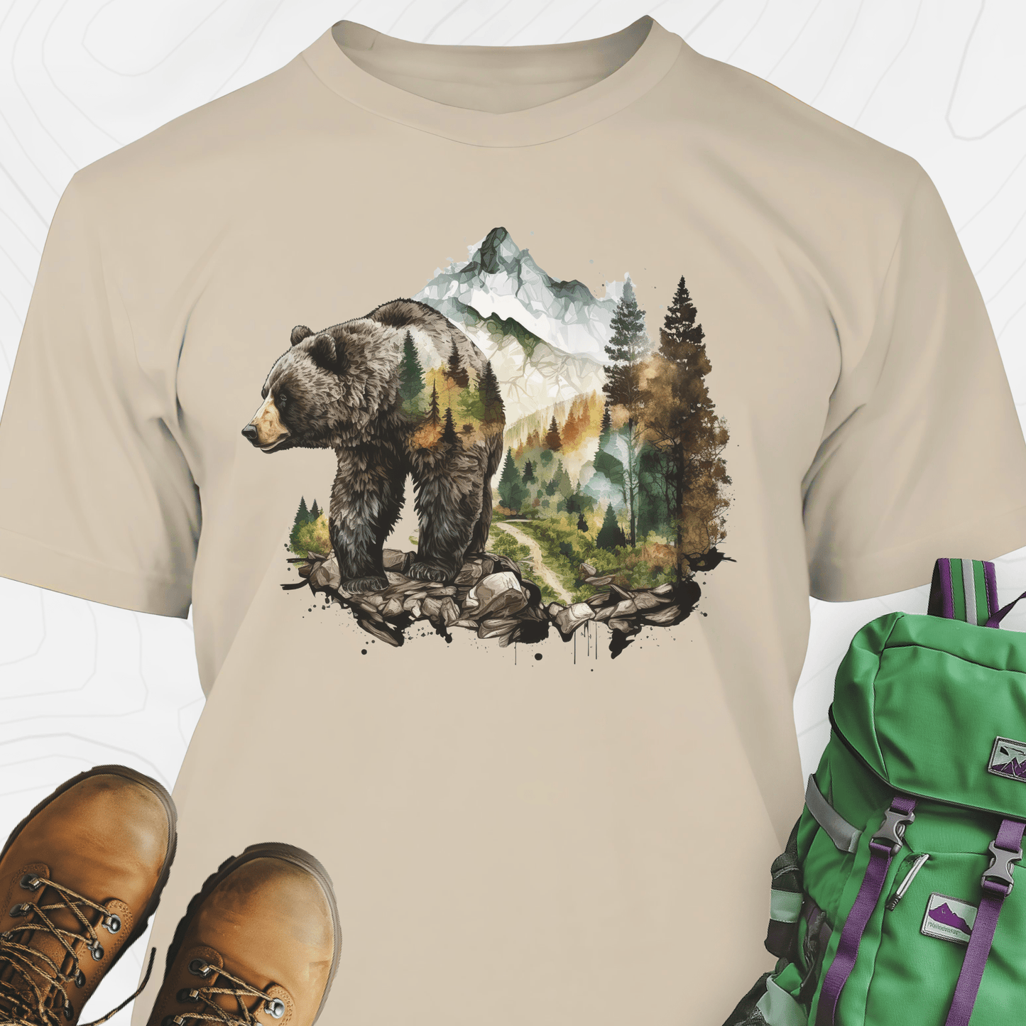 Bear In The Mountains T-Shirt