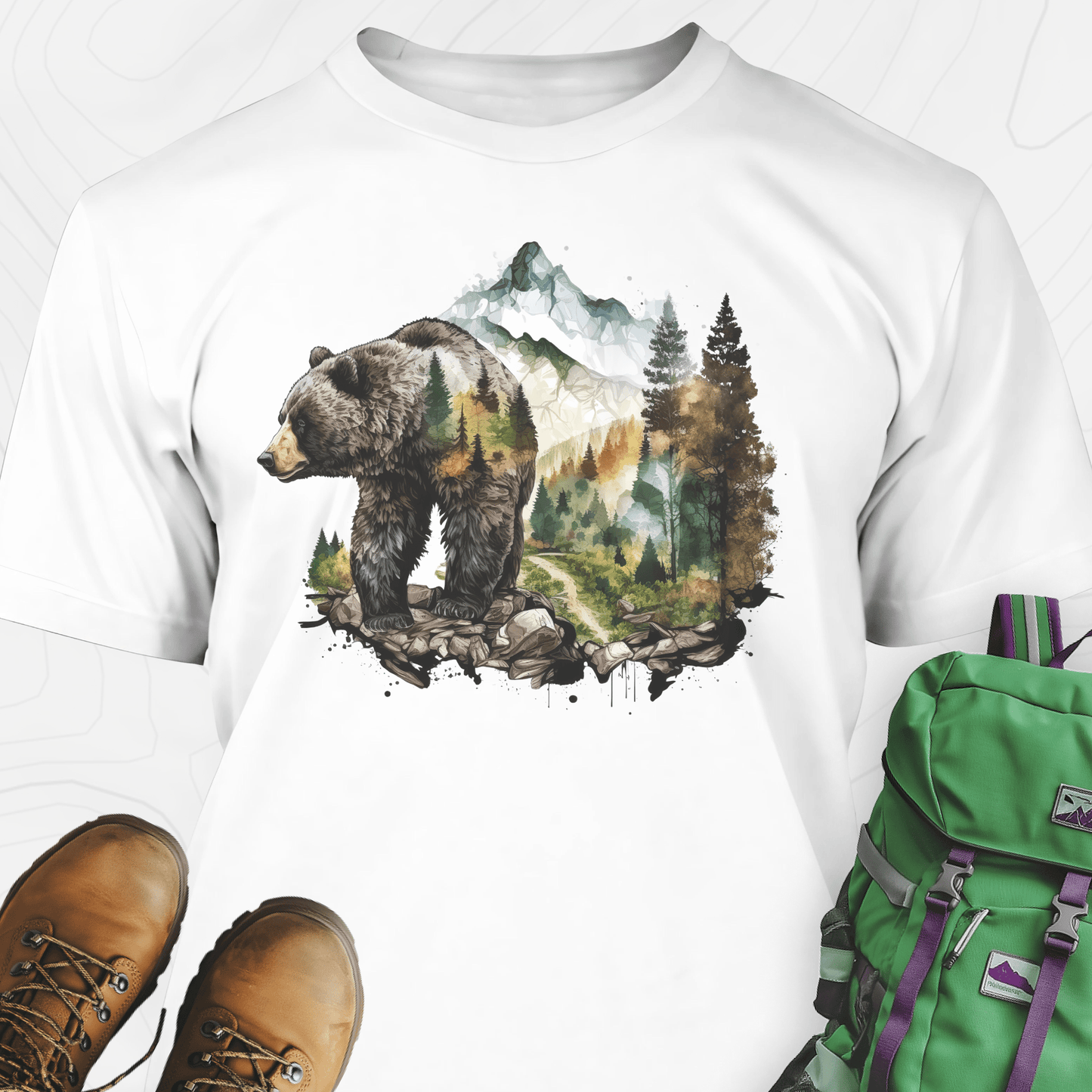Bear In The Mountains T-Shirt