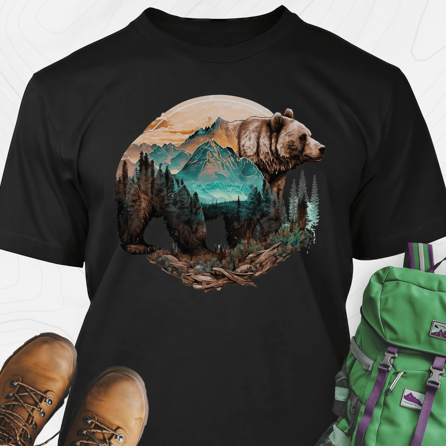 Bear In The Peaks T-Shirt