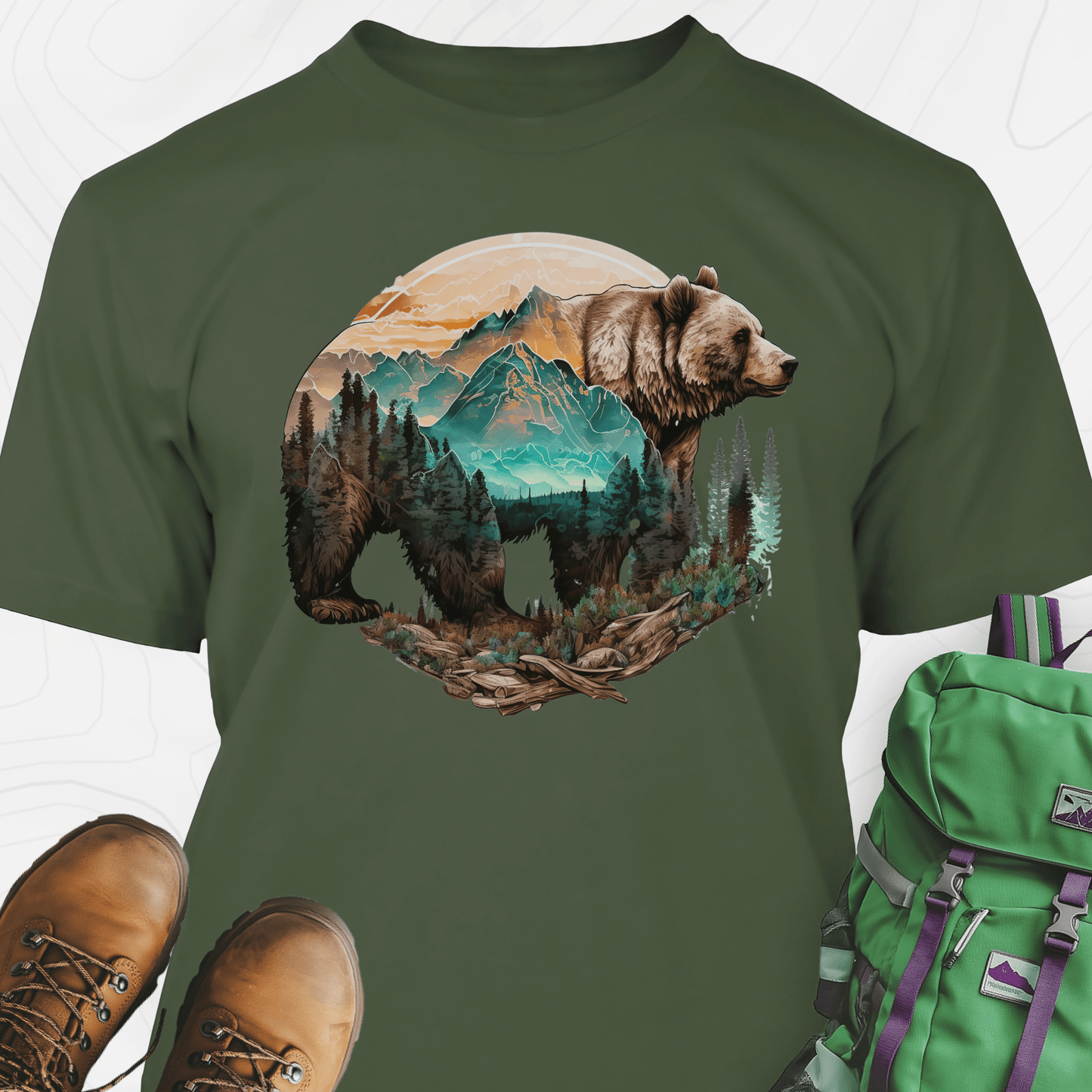 Bear In The Peaks T-Shirt