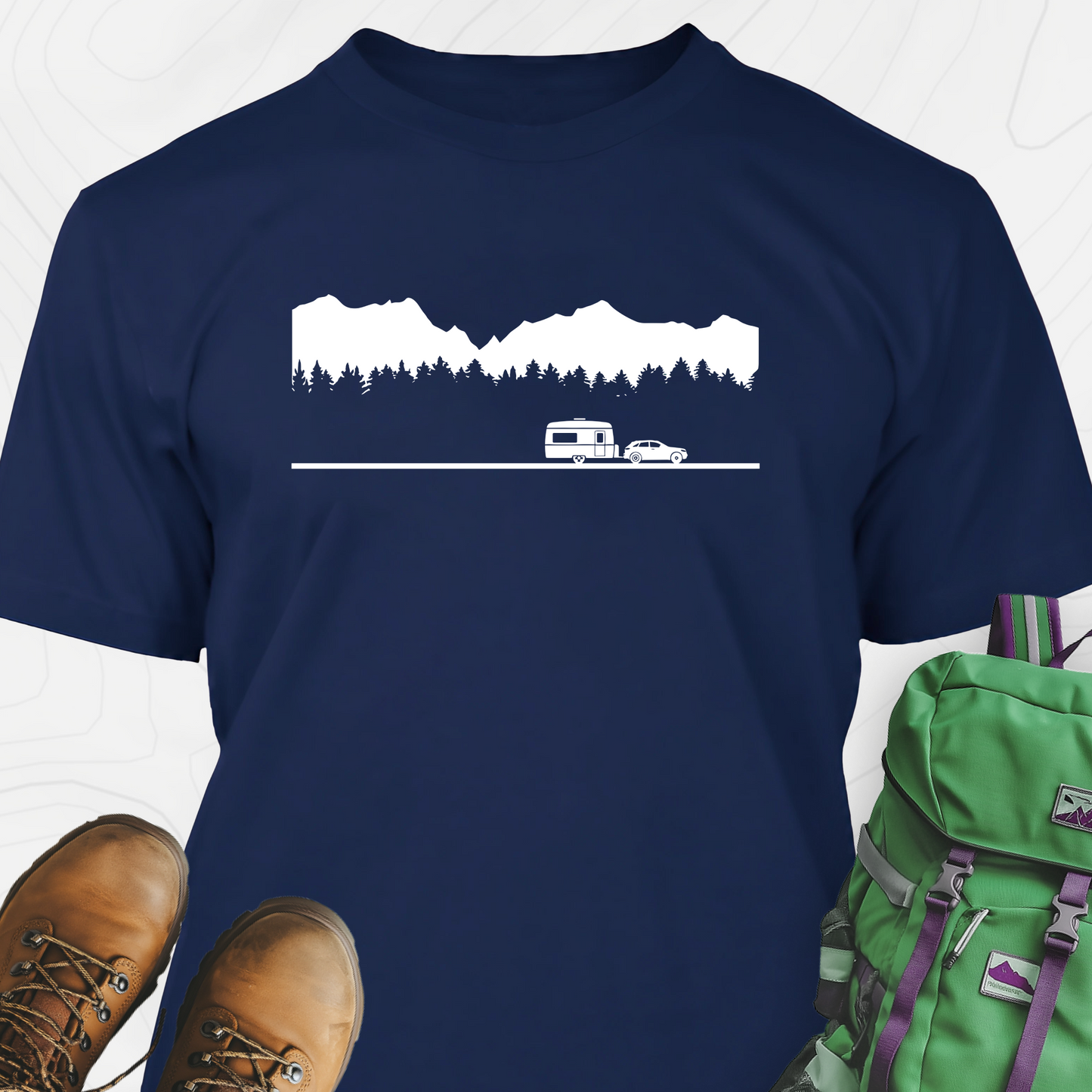 Trailer in the Mountains T-Shirt