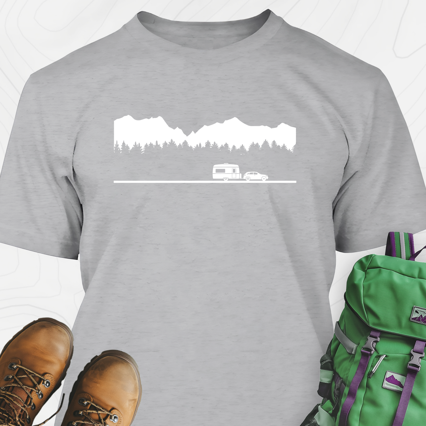 Trailer in the Mountains T-Shirt