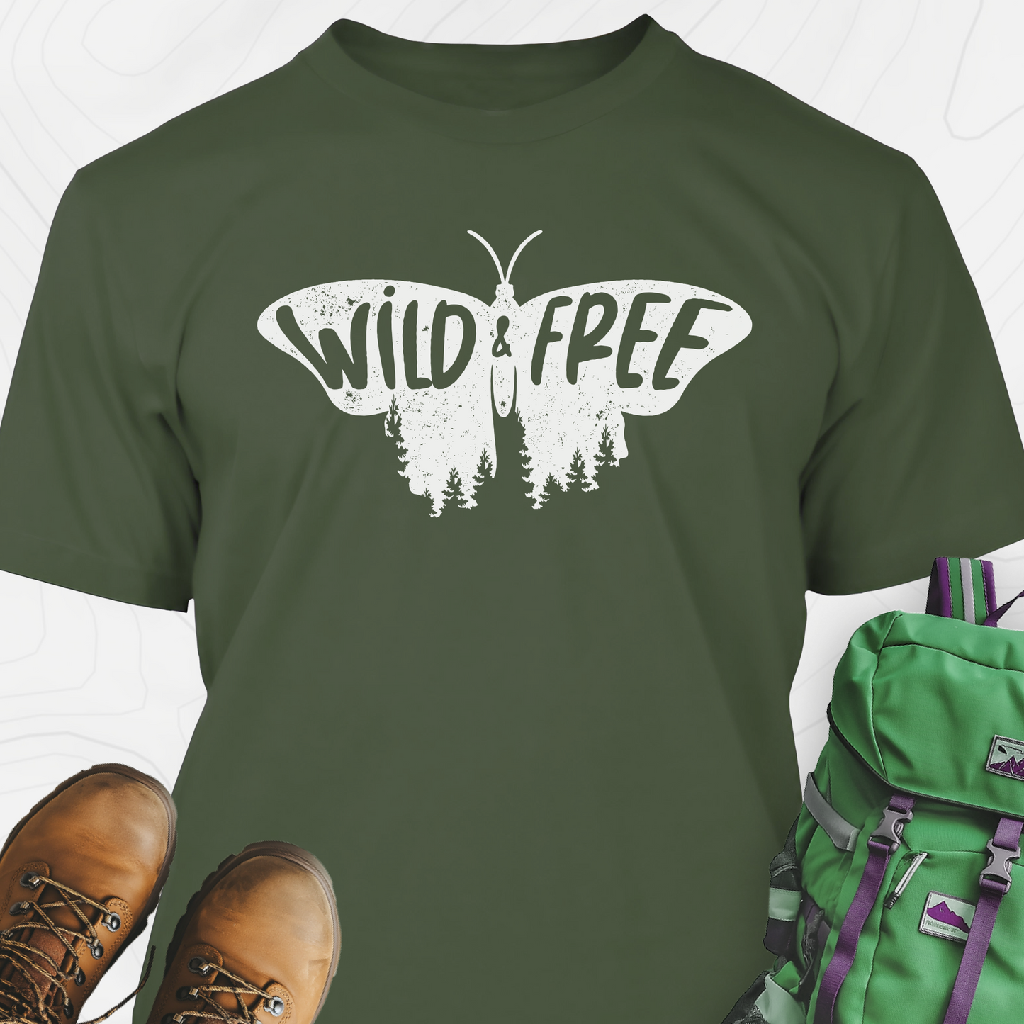 Wild and Free Butterfly T-Shirt