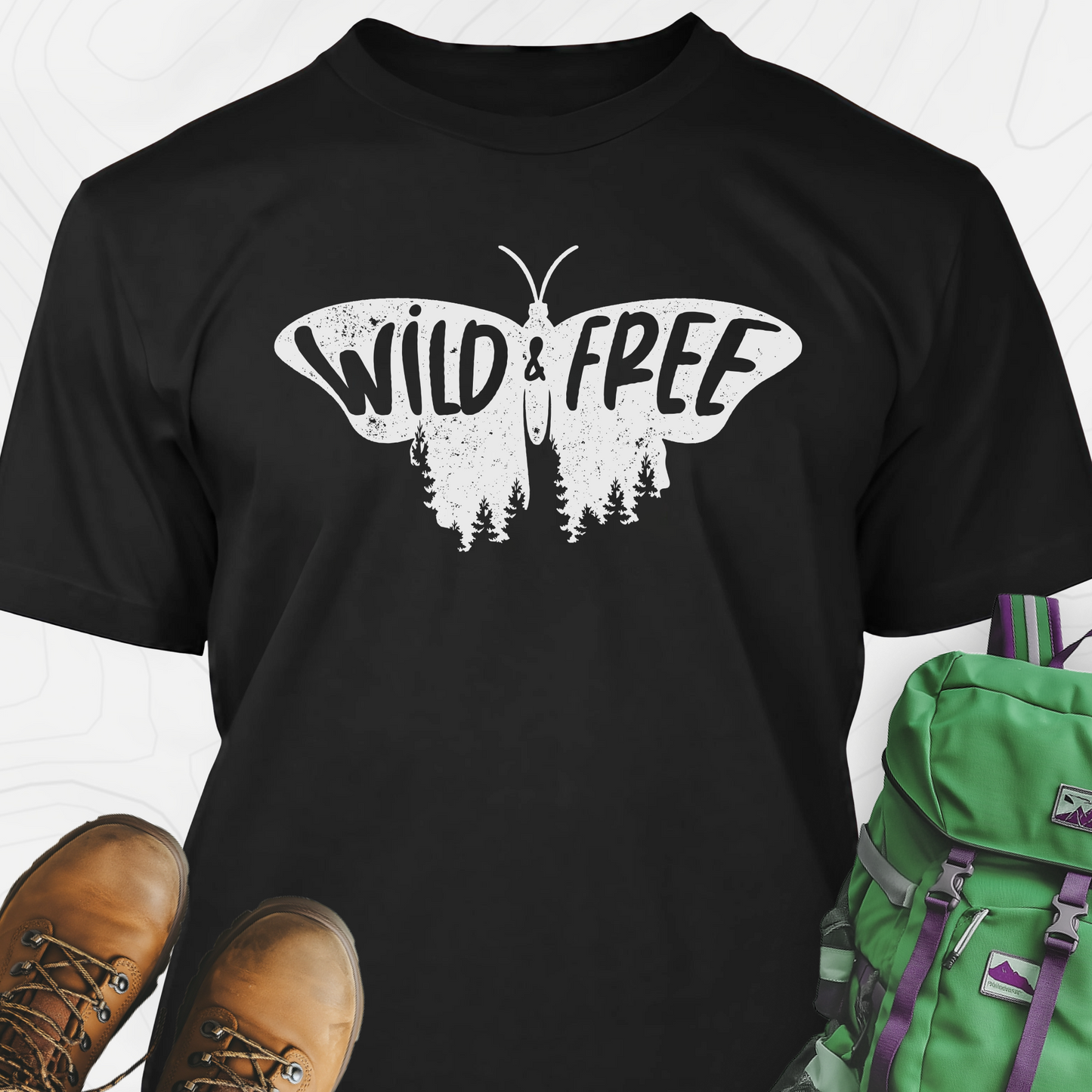 Wild and Free Butterfly T-Shirt