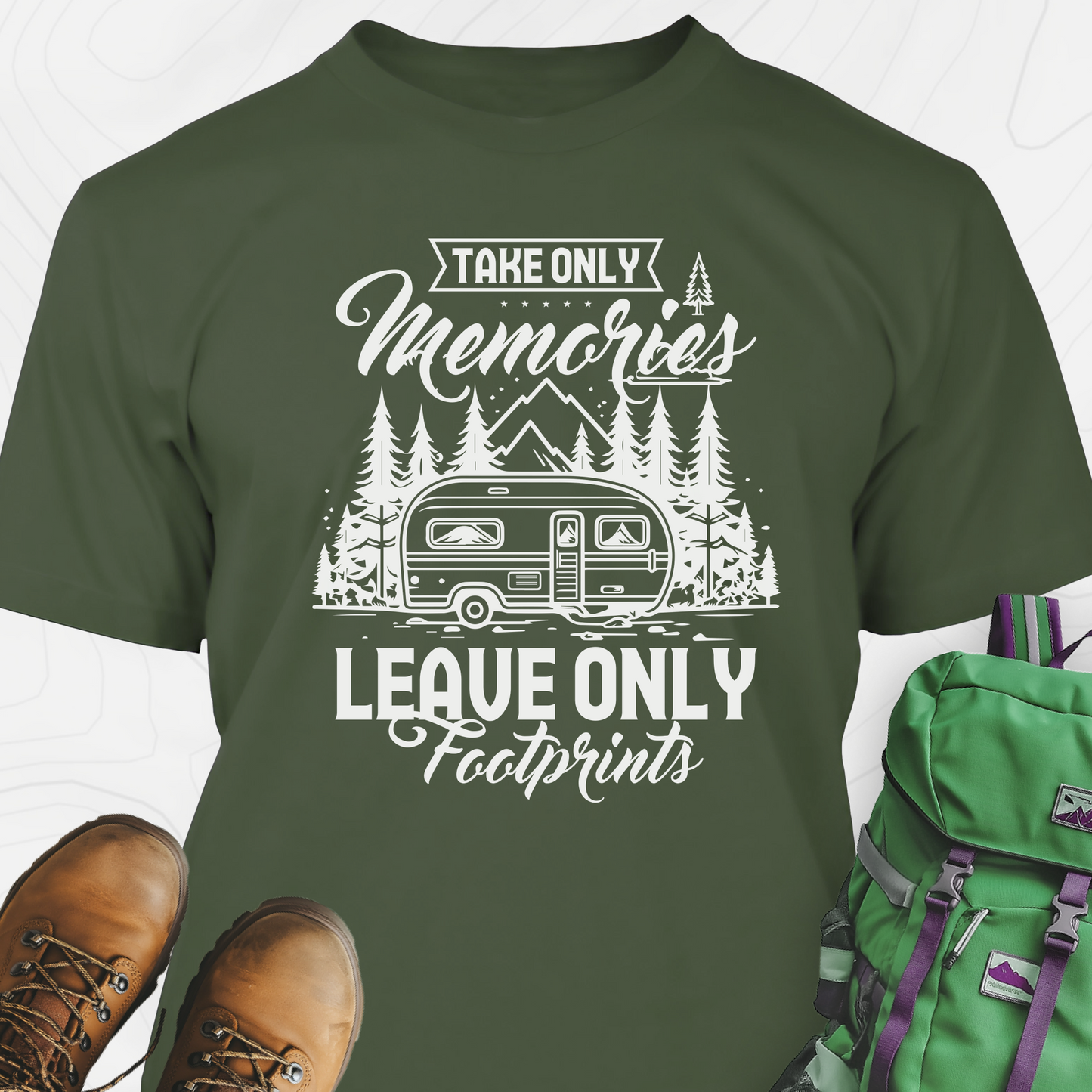 Take Only Memories, Leave Only Footprints T-Shirt