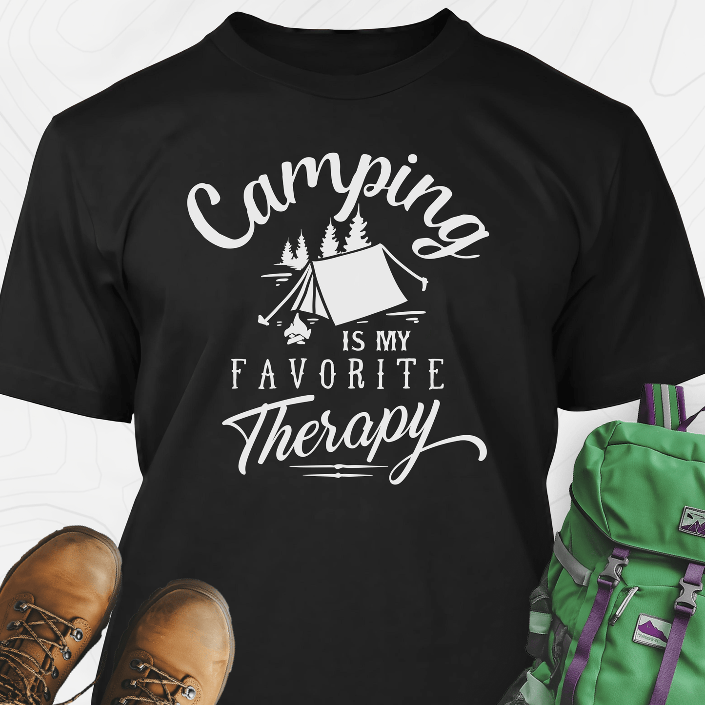 Camping Is My Favorite Therapy T-Shirt