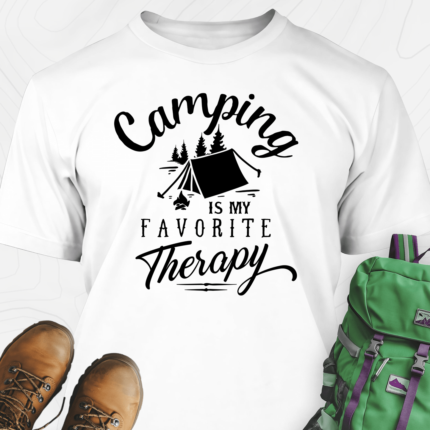 Camping Is My Favorite Therapy T-Shirt