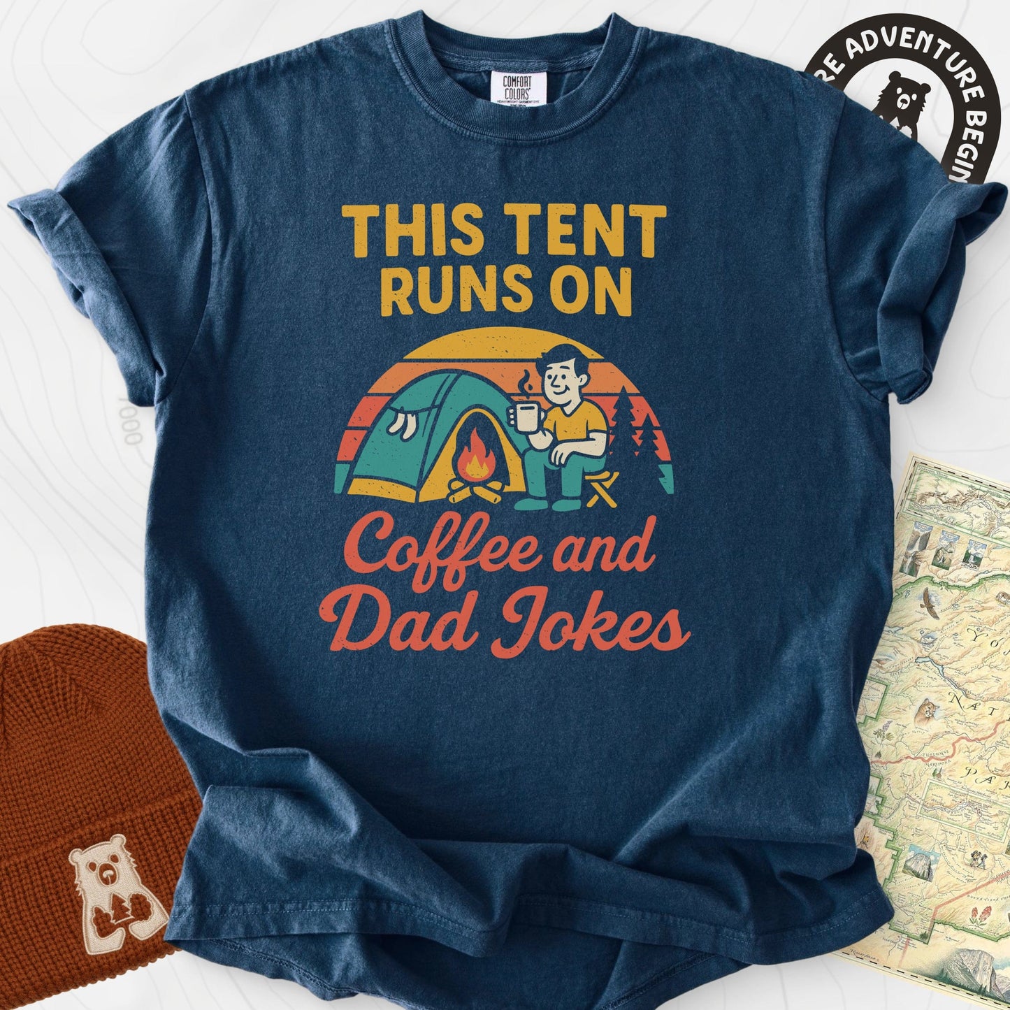 This Tent Runs on Dad Jokes T-Shirt