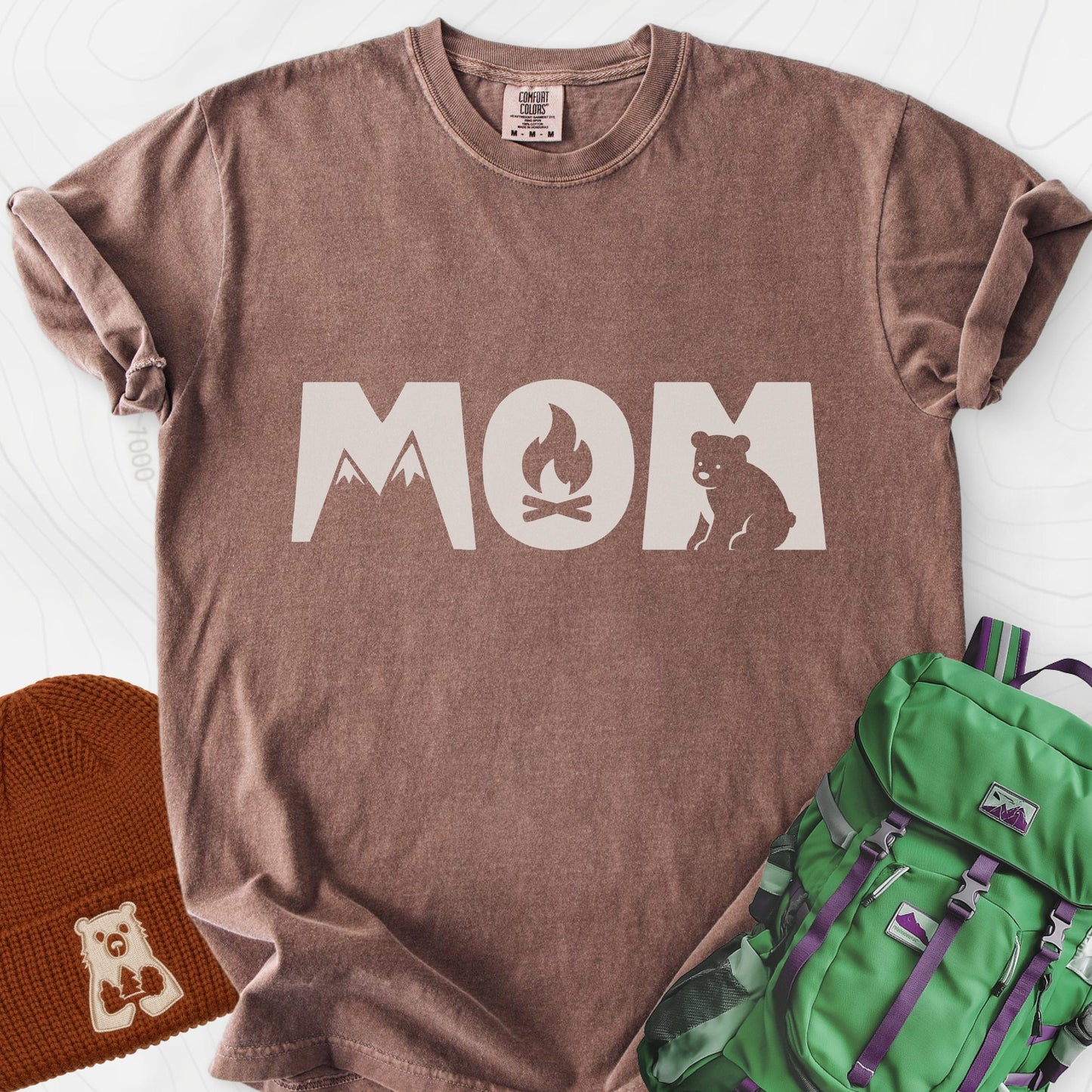 Camping Mom Icons T-Shirt