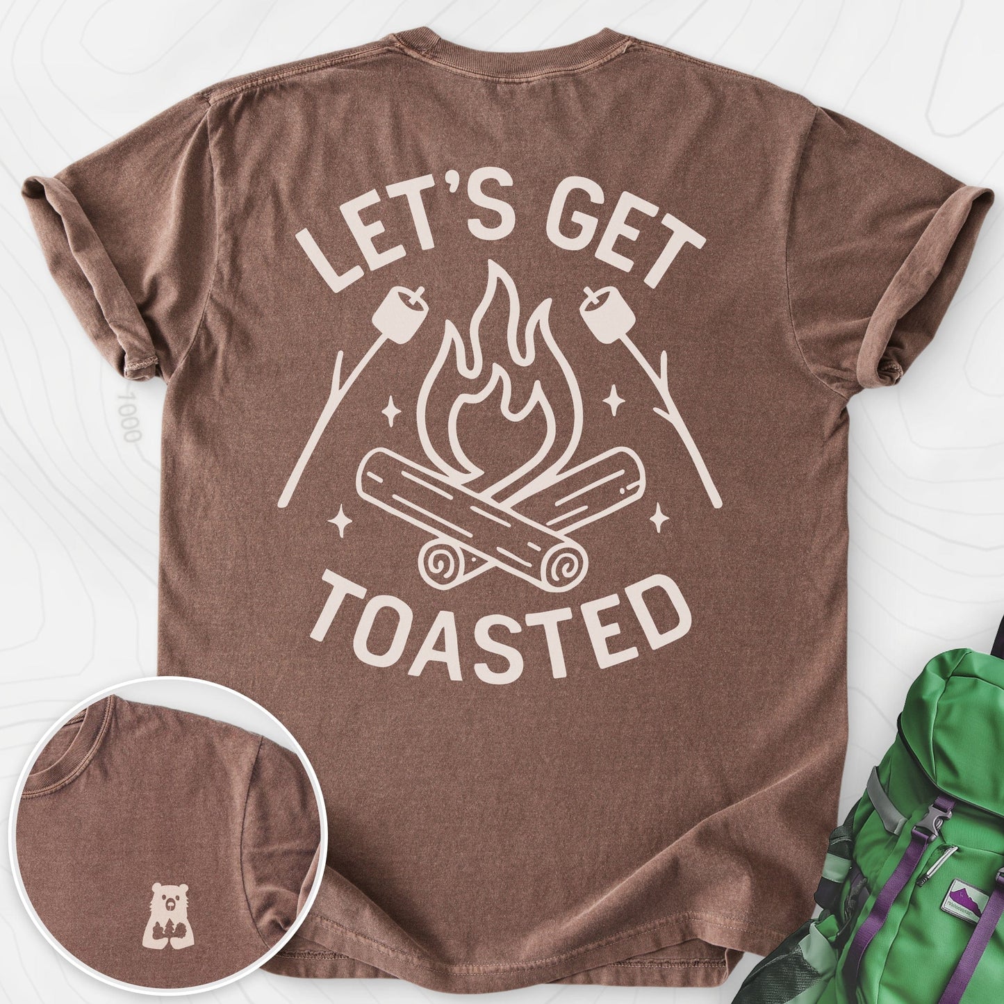 Let's Get Toasted Back Print
