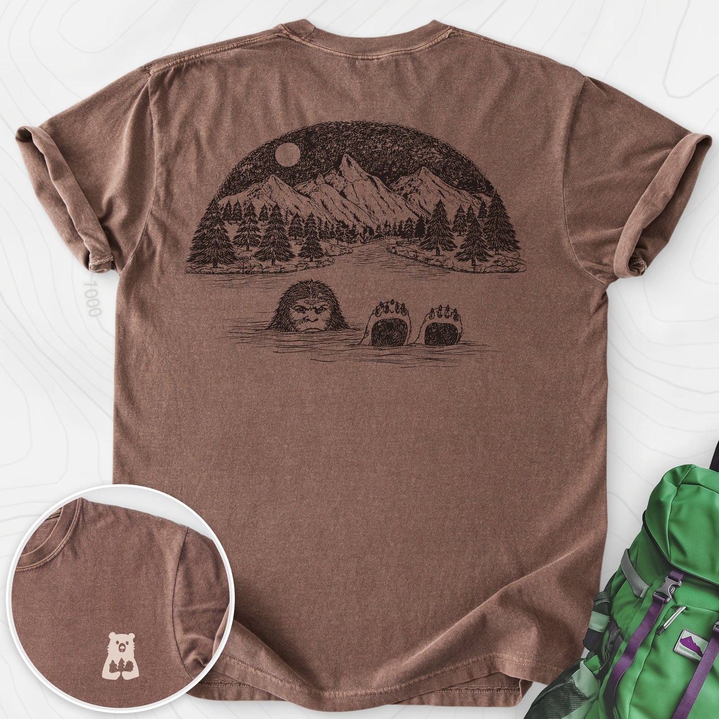 Lake Bigfoot Back Print