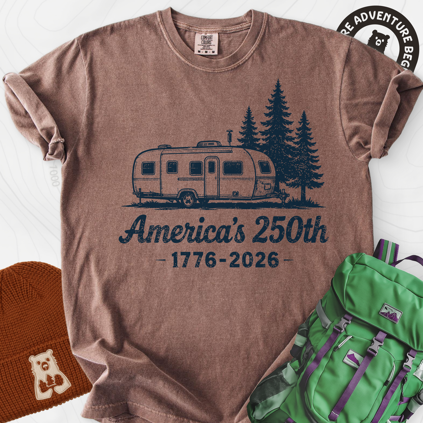250th Camper Badge T-Shirt