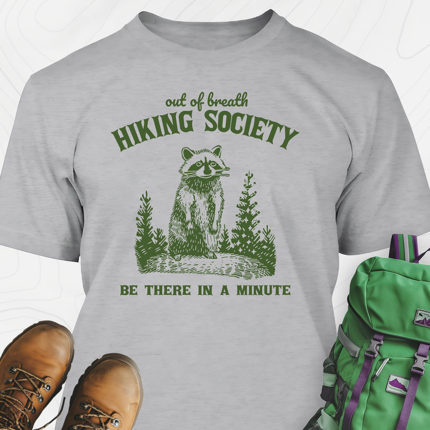 Out Of Breath Hiking Society T-Shirt