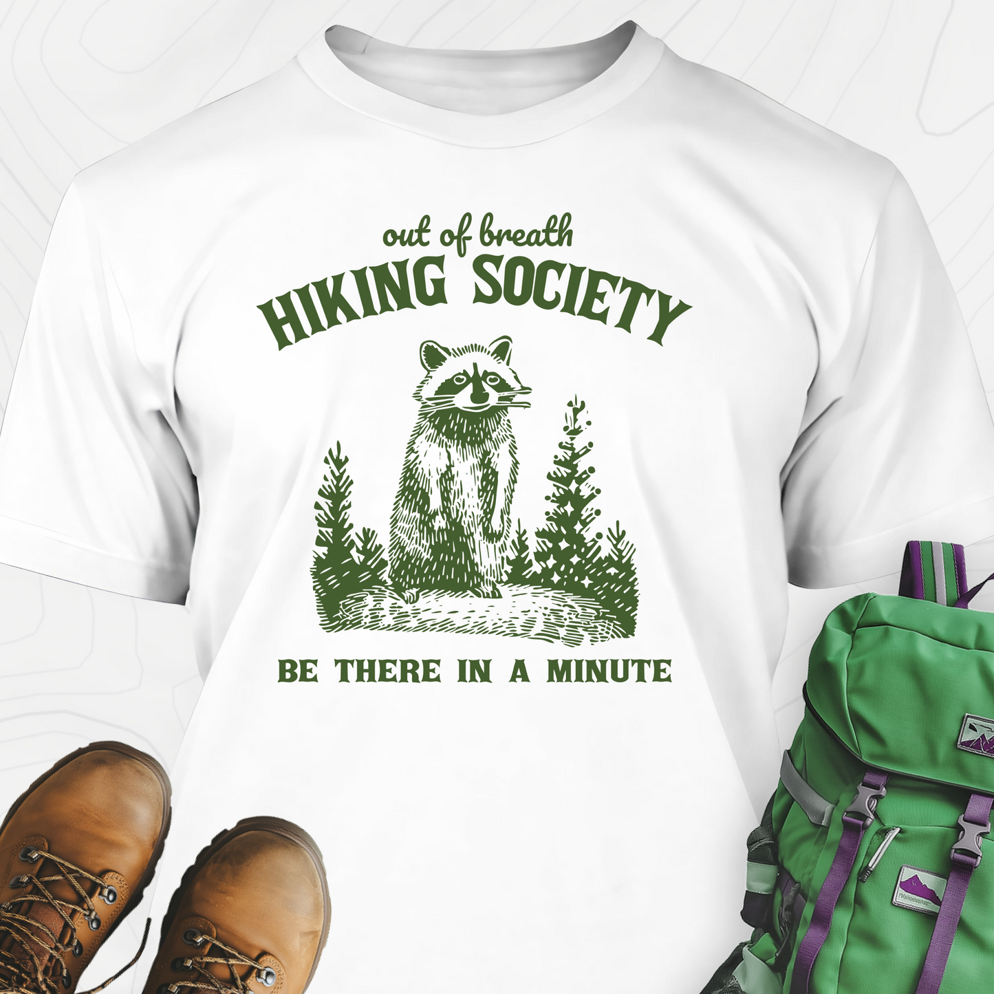 Out Of Breath Hiking Society T-Shirt