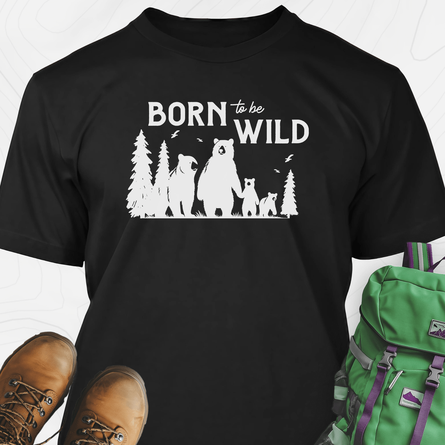 Born To Be Wild Bears T-Shirt
