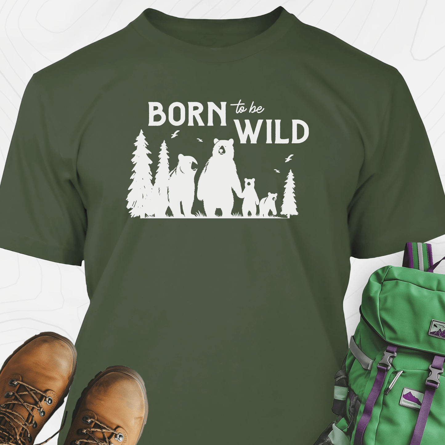 Born To Be Wild Bears T-Shirt