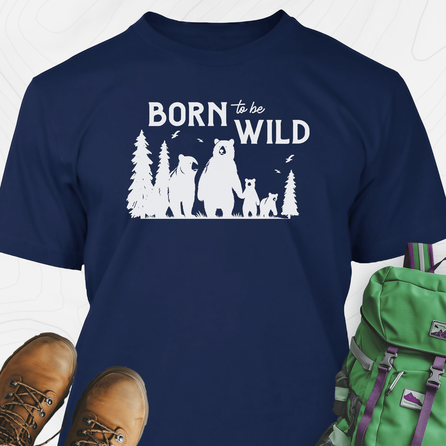 Born To Be Wild Bears T-Shirt
