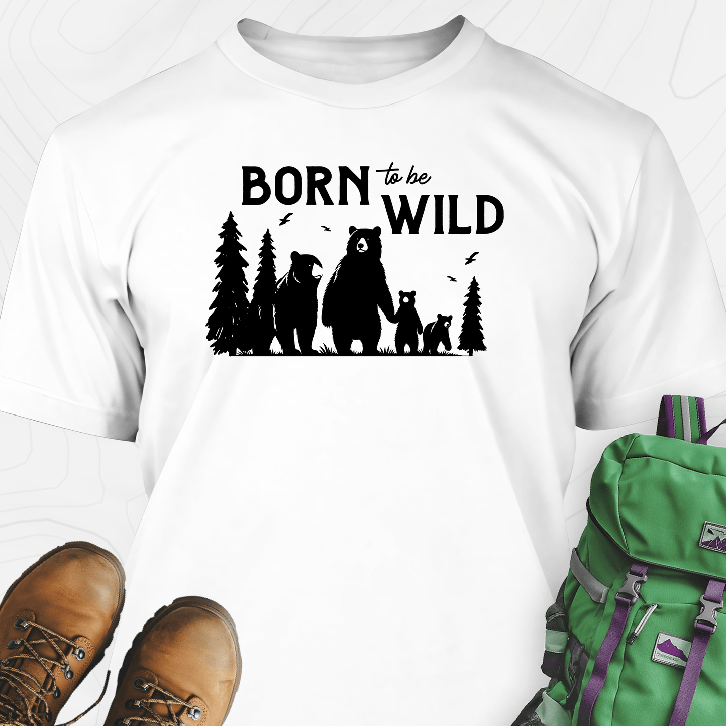 Born To Be Wild Bears T-Shirt