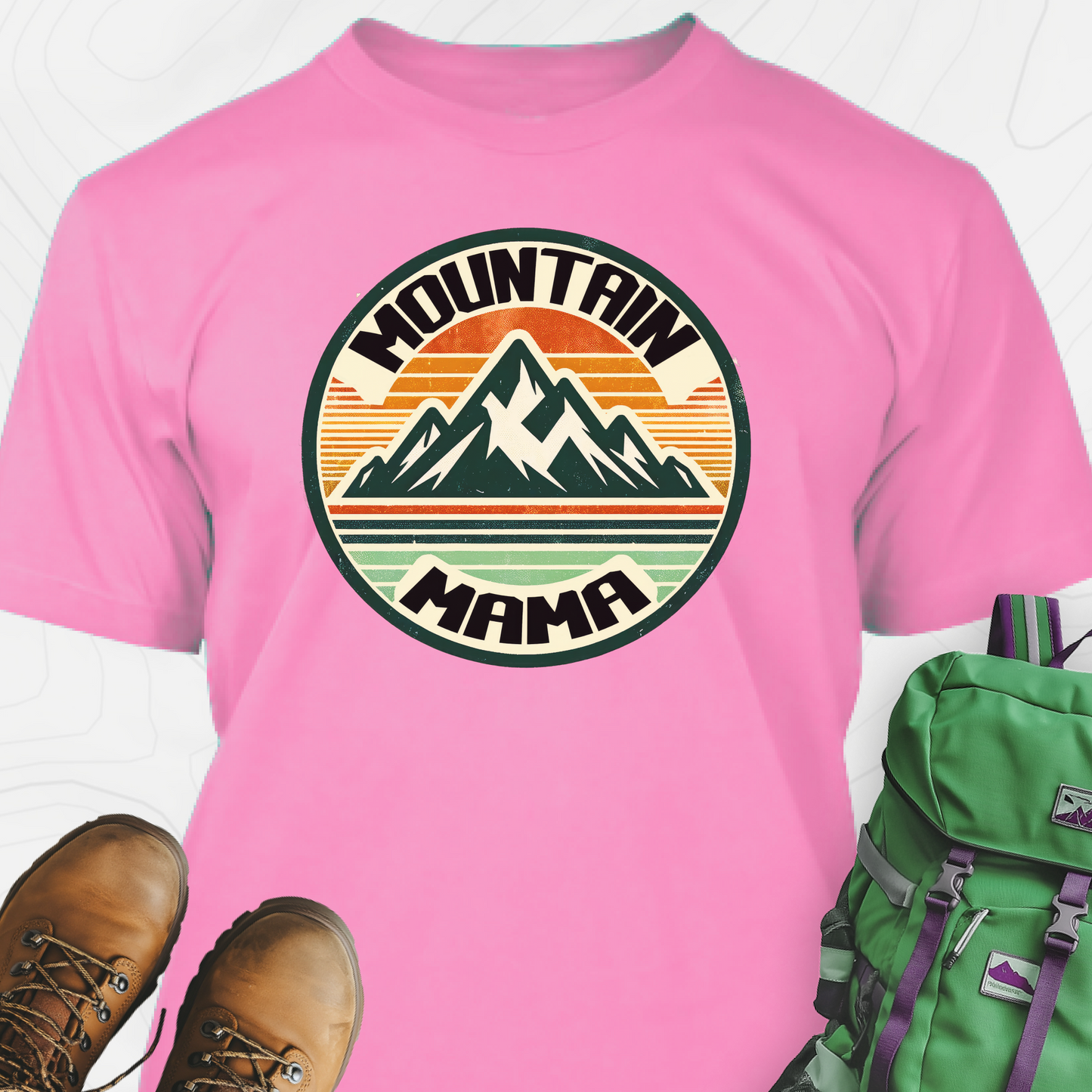 Retro Mountain Mama T-Shirt