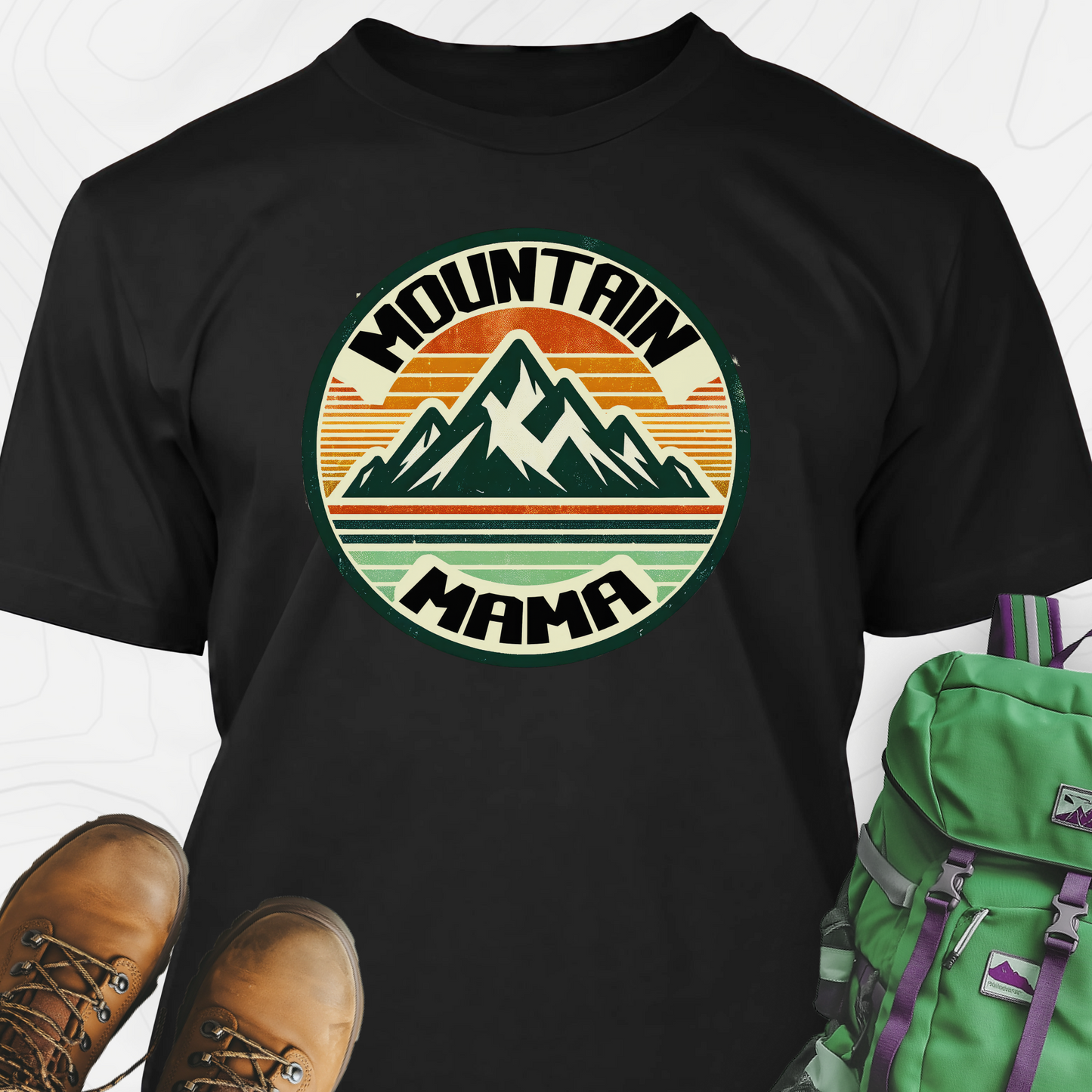 Retro Mountain Mama T-Shirt