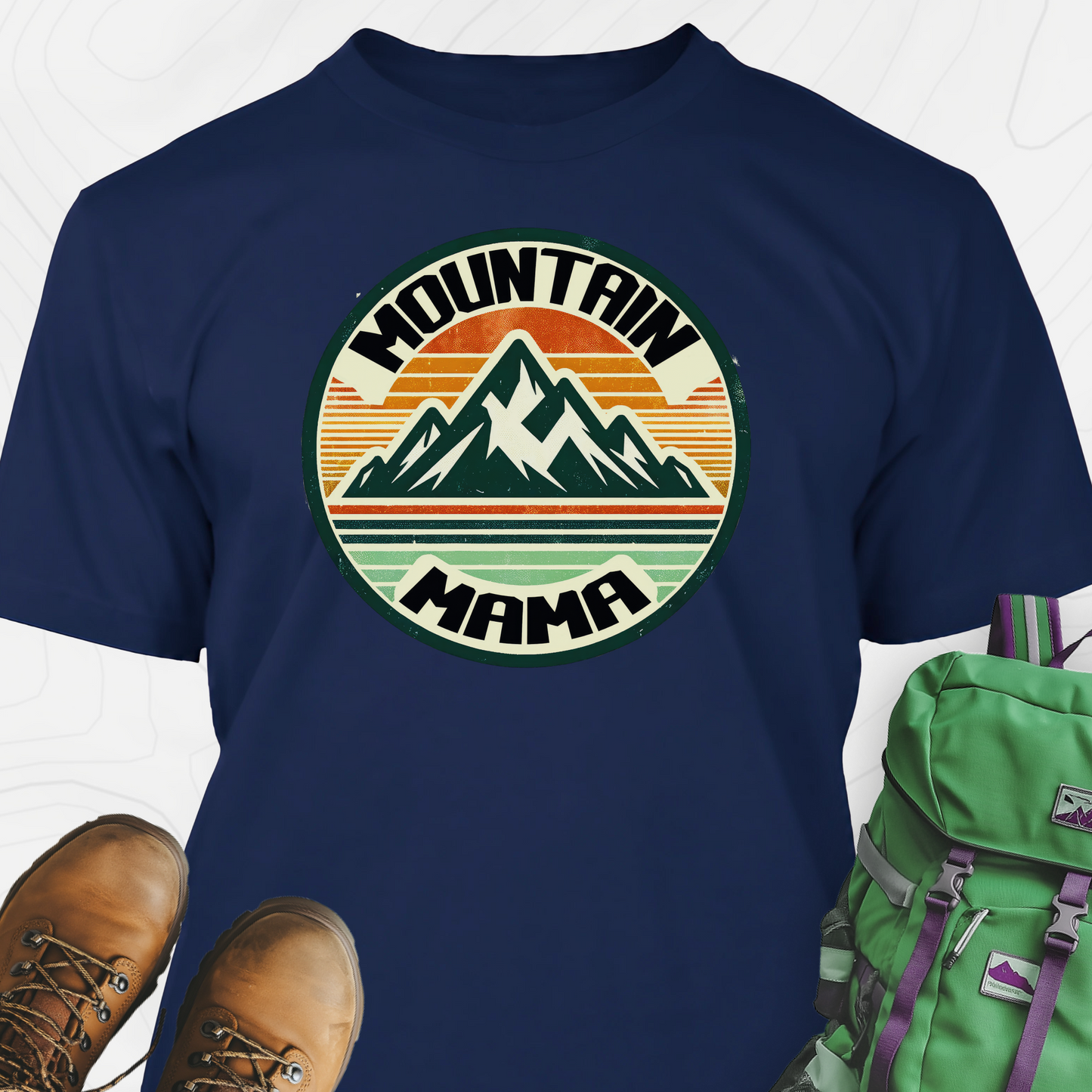 Retro Mountain Mama T-Shirt