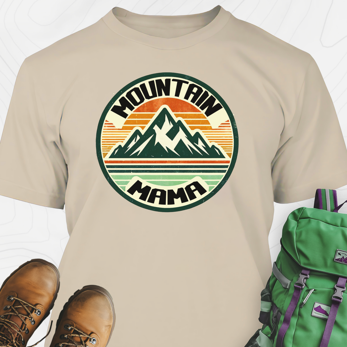 Retro Mountain Mama T-Shirt