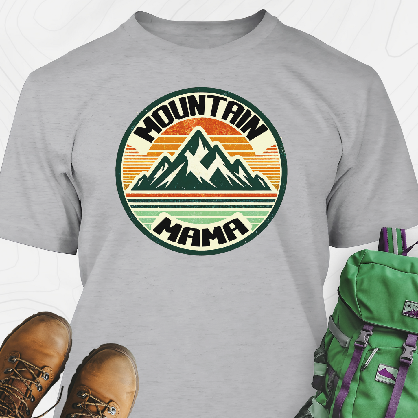 Retro Mountain Mama T-Shirt