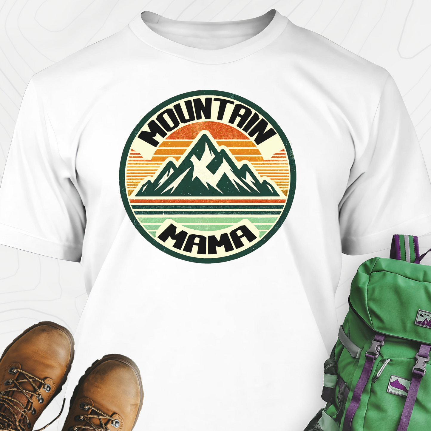 Retro Mountain Mama T-Shirt