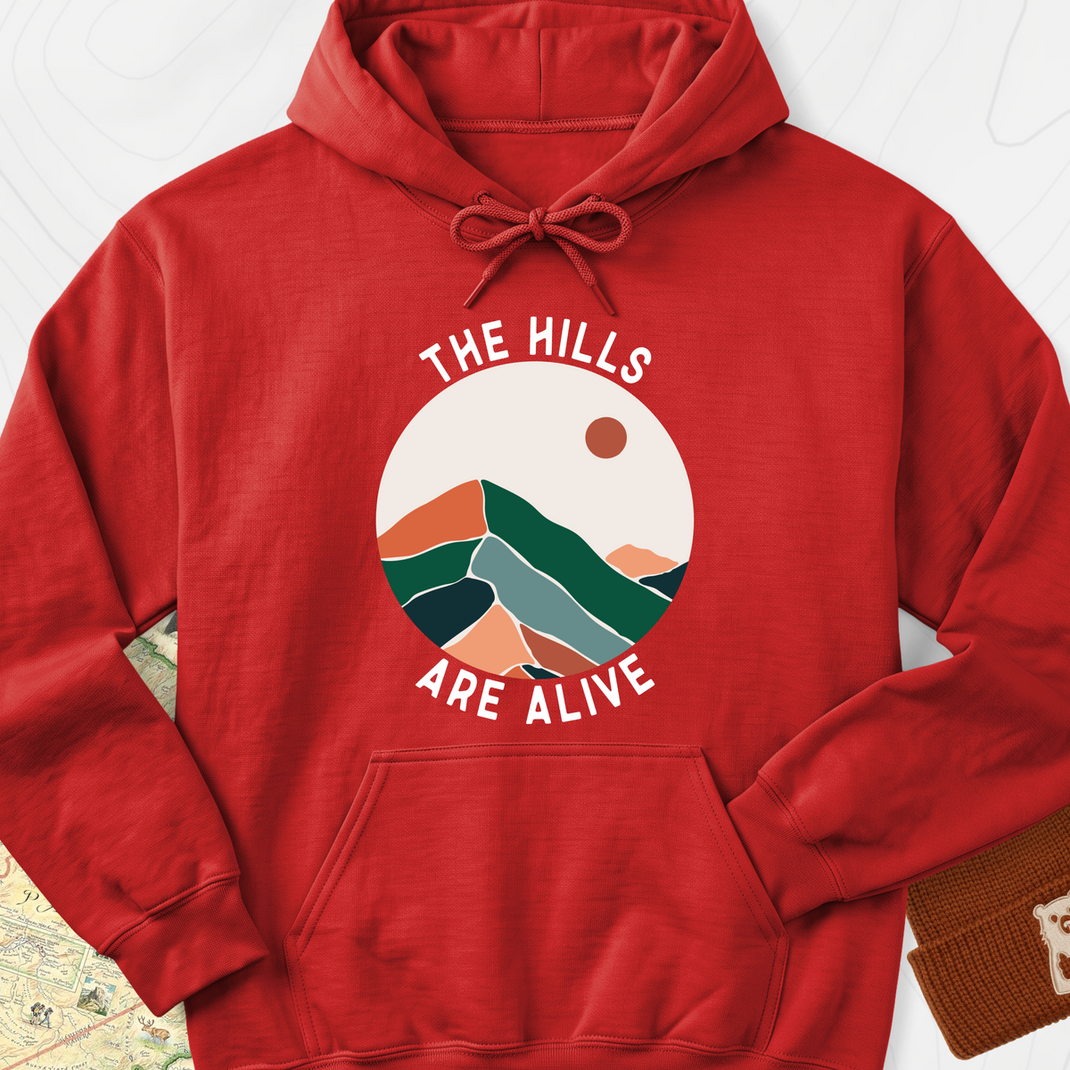 The Hills Are Alive Hoodie - Red
