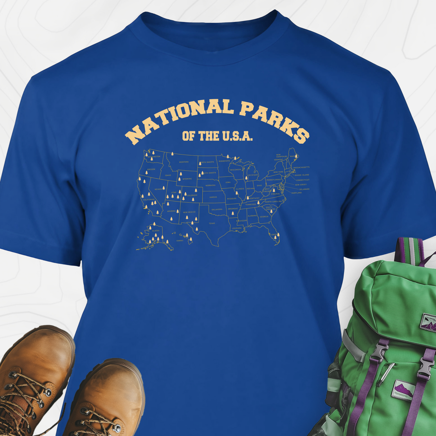 National Parks Map T-Shirt
