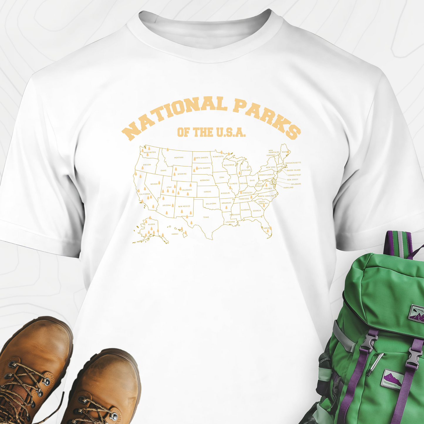 National Parks Map T-Shirt