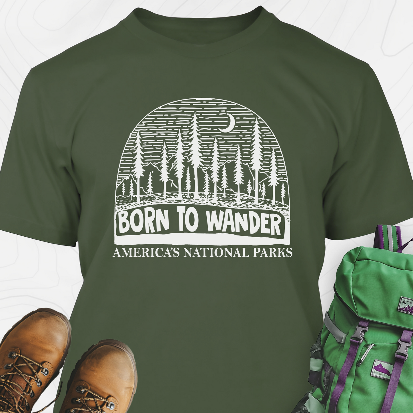Born to Wander America T-Shirt