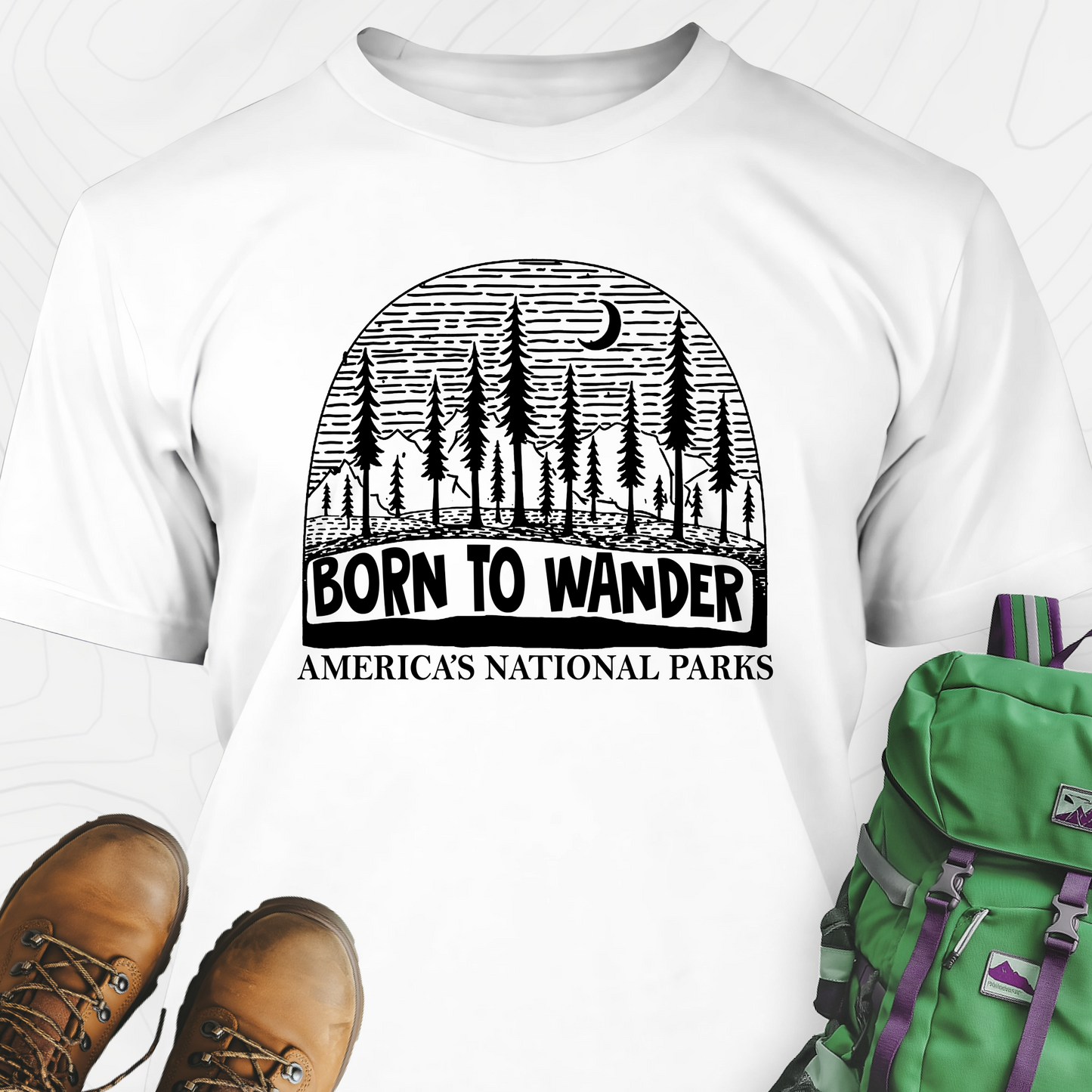 Born to Wander America T-Shirt