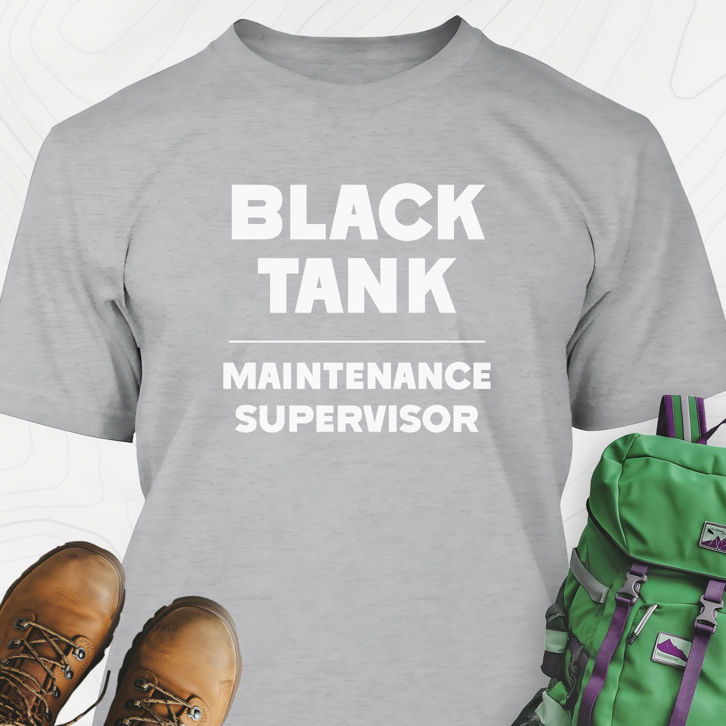 Black Tank Maintenance Supervisor T-Shirt