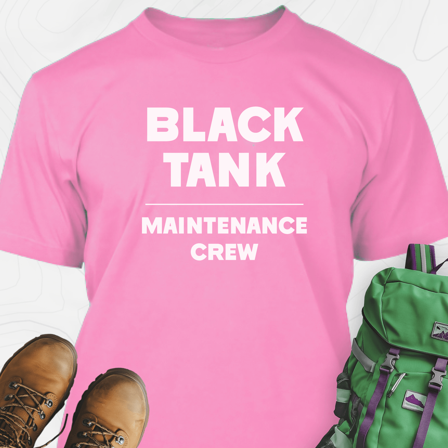 Black Tank Maintenance Crew T-Shirt
