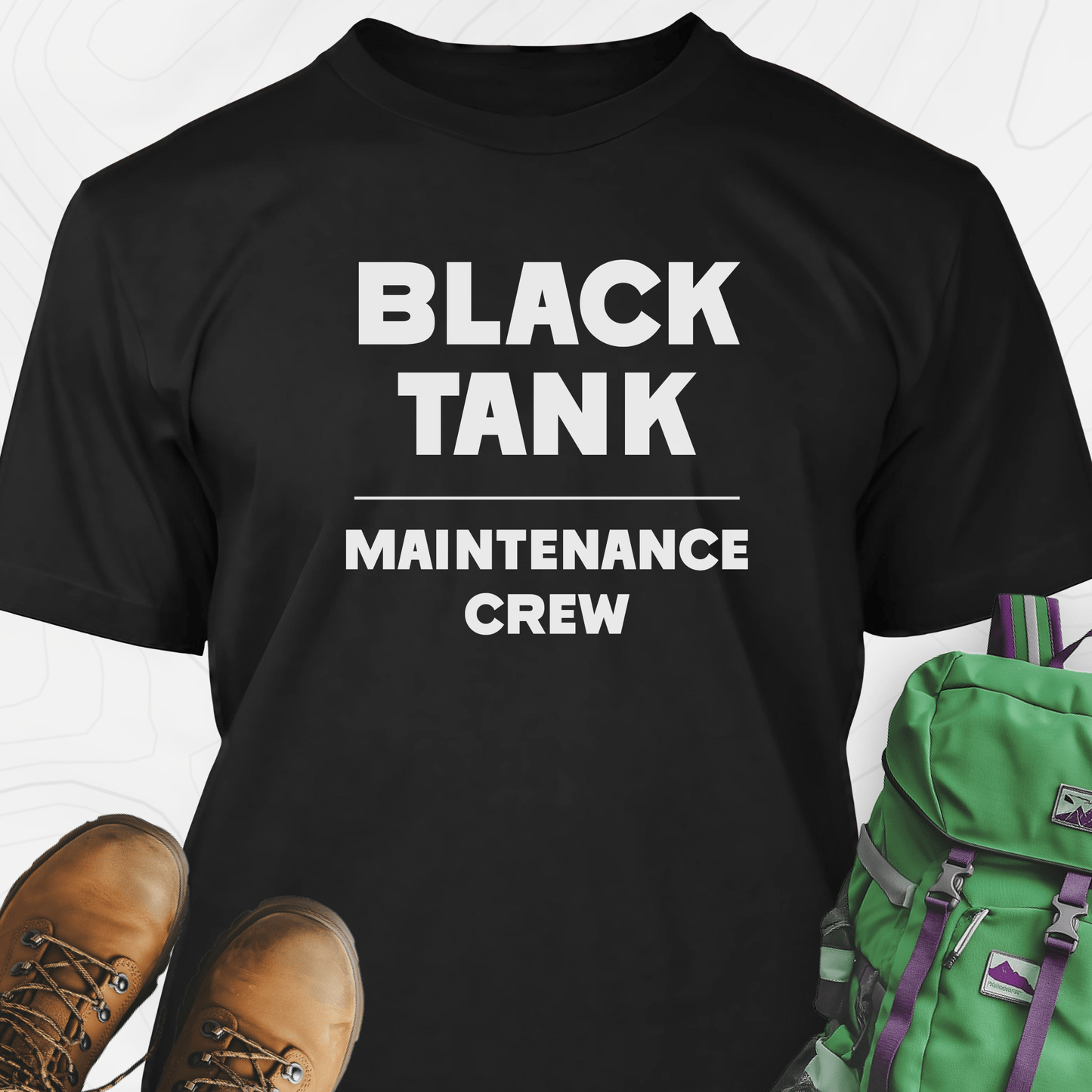 Black Tank Maintenance Crew T-Shirt