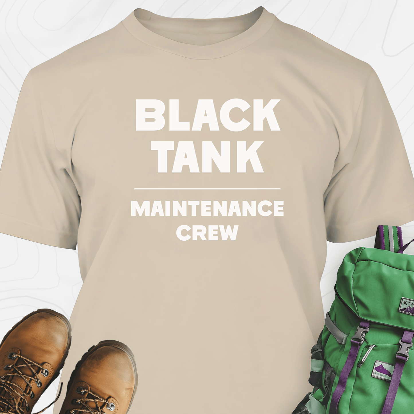 Black Tank Maintenance Crew T-Shirt