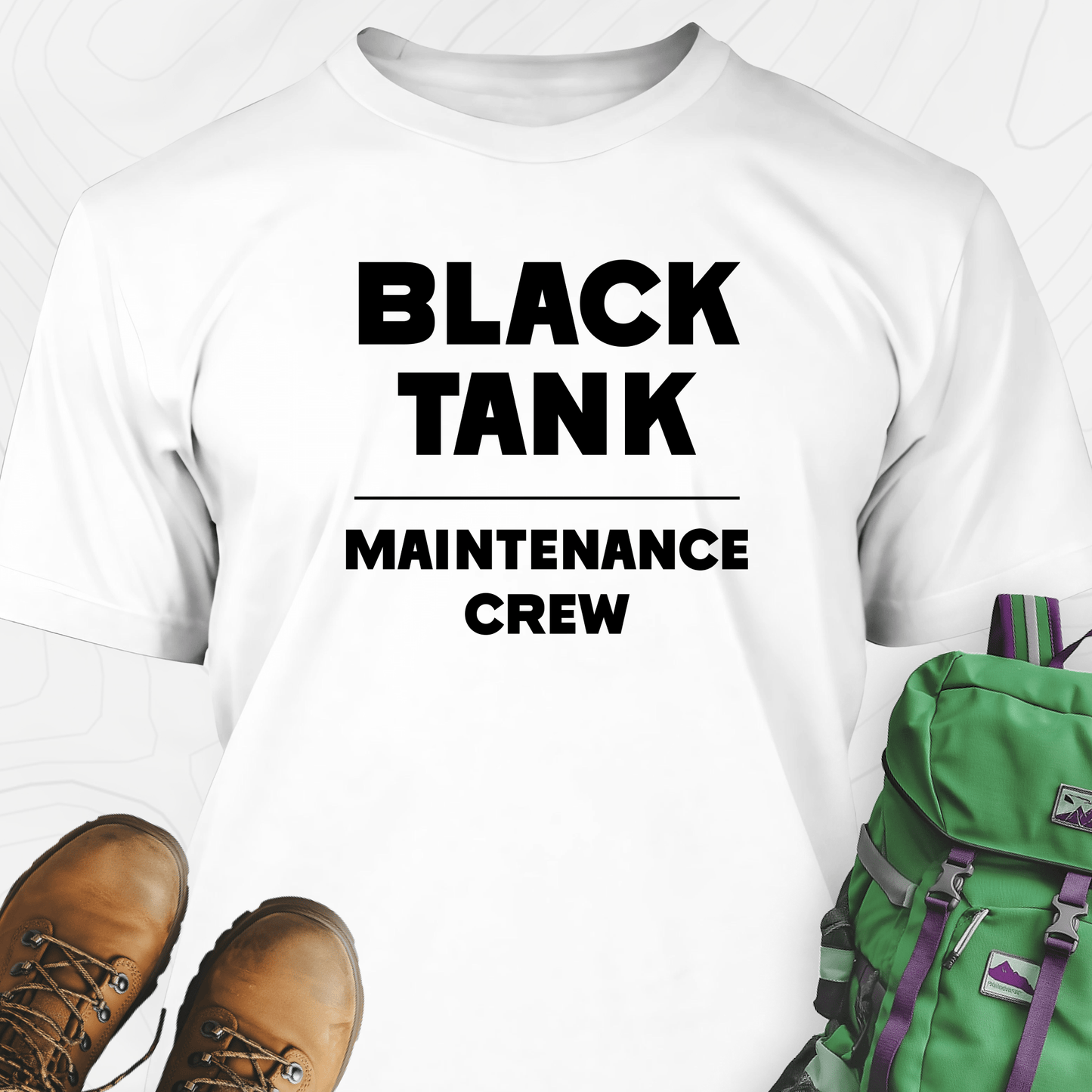 Black Tank Maintenance Crew T-Shirt