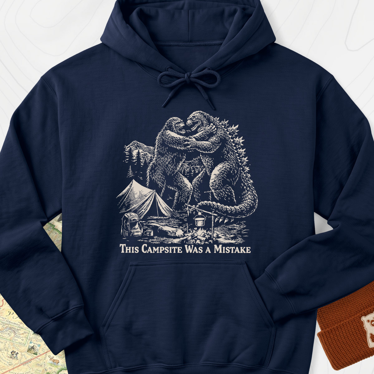 This Campsite Was a Mistake Hoodie - Navy