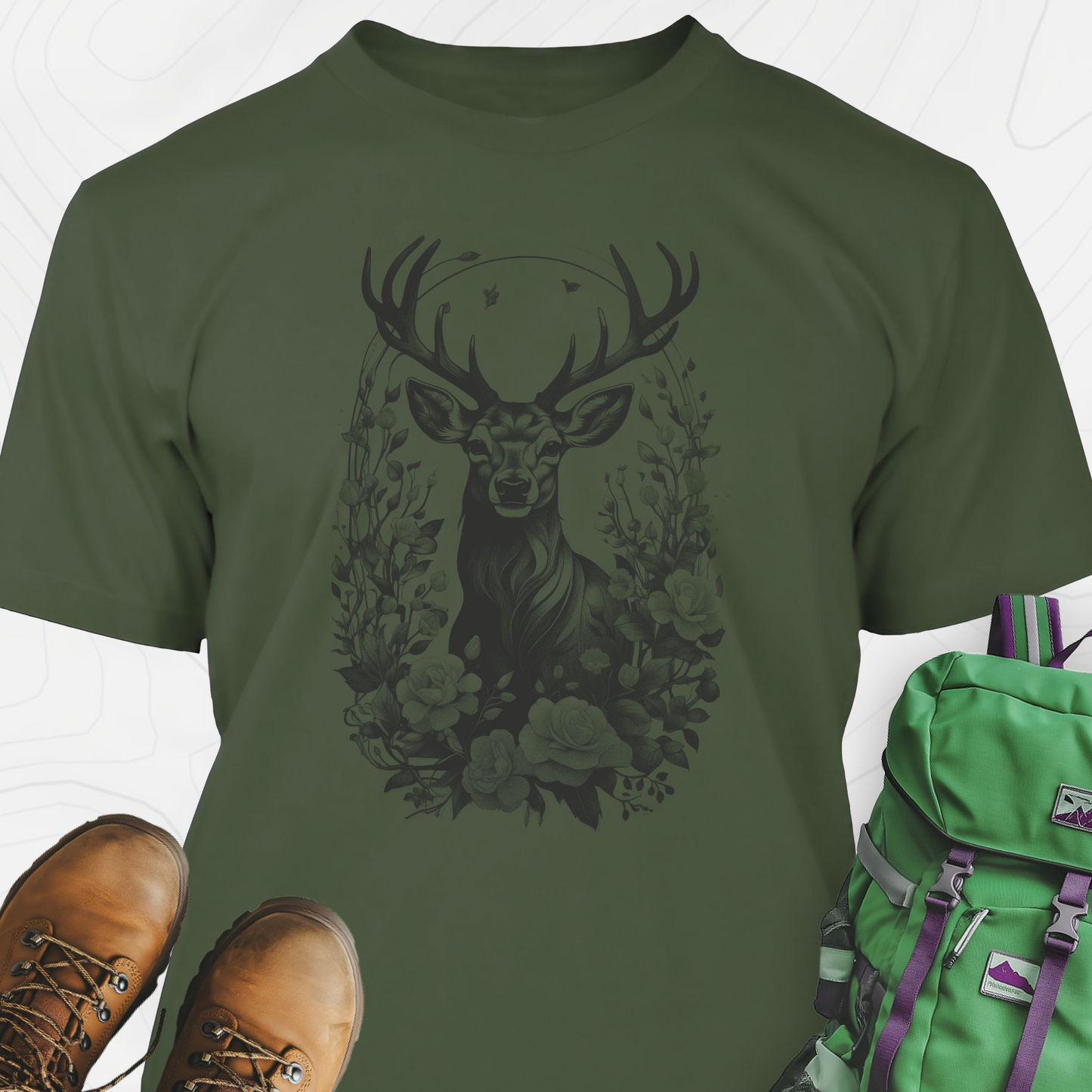 Flower Deer T-Shirt