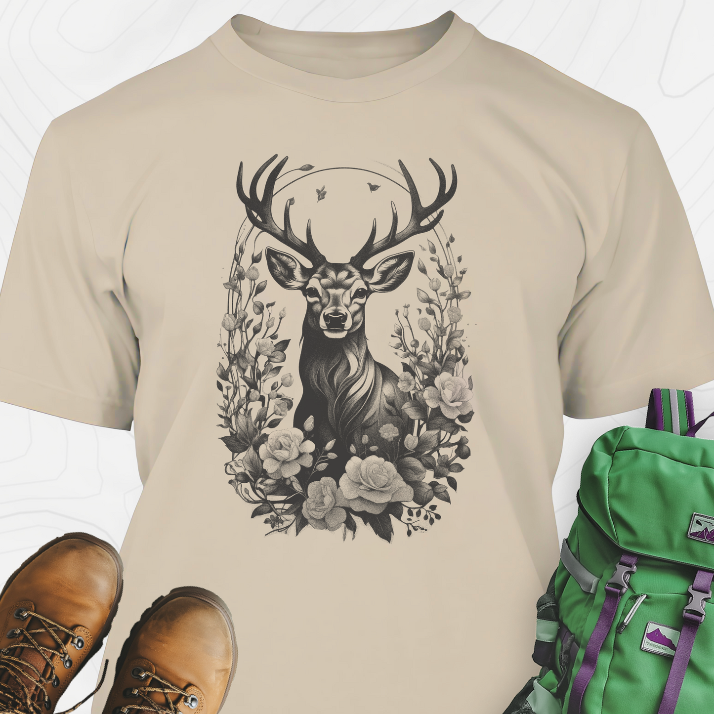 Flower Deer T-Shirt