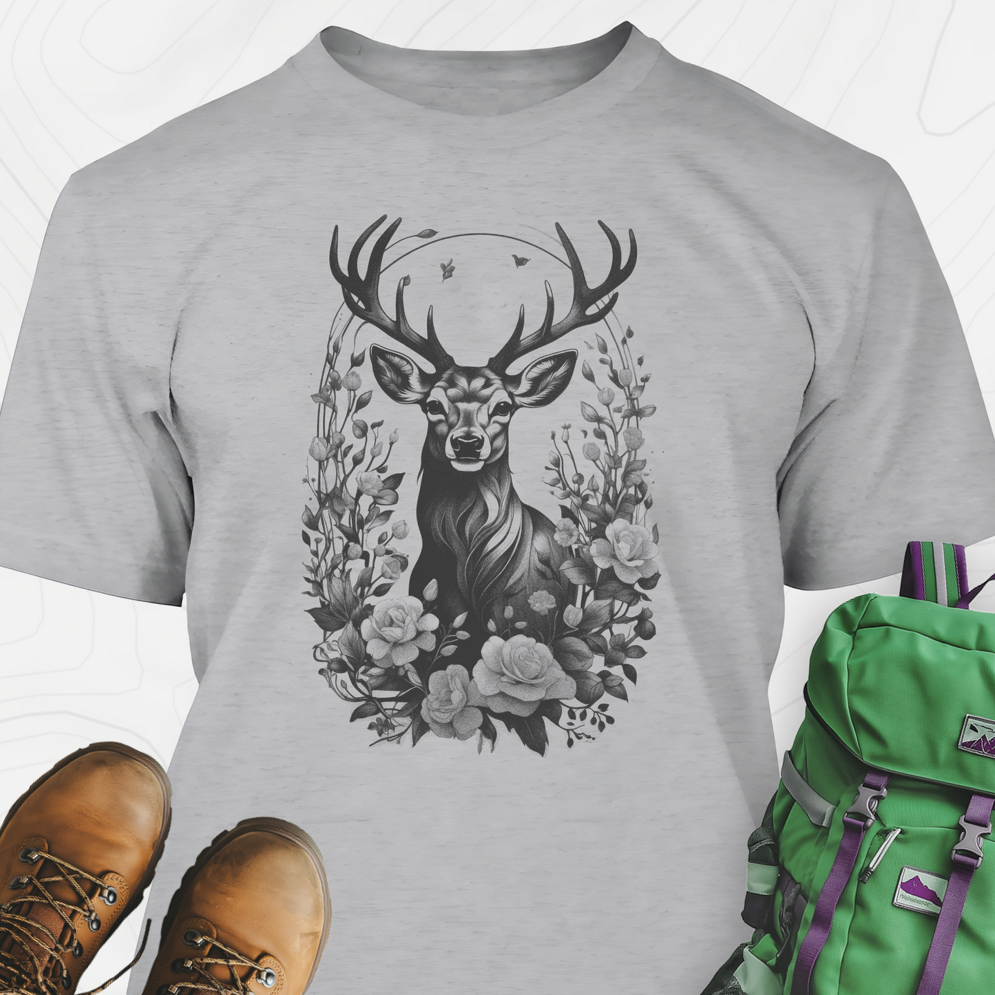 Flower Deer T-Shirt