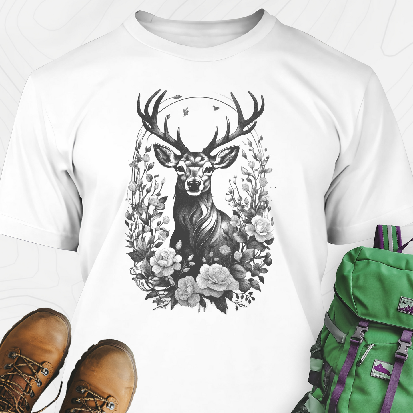 Flower Deer T-Shirt