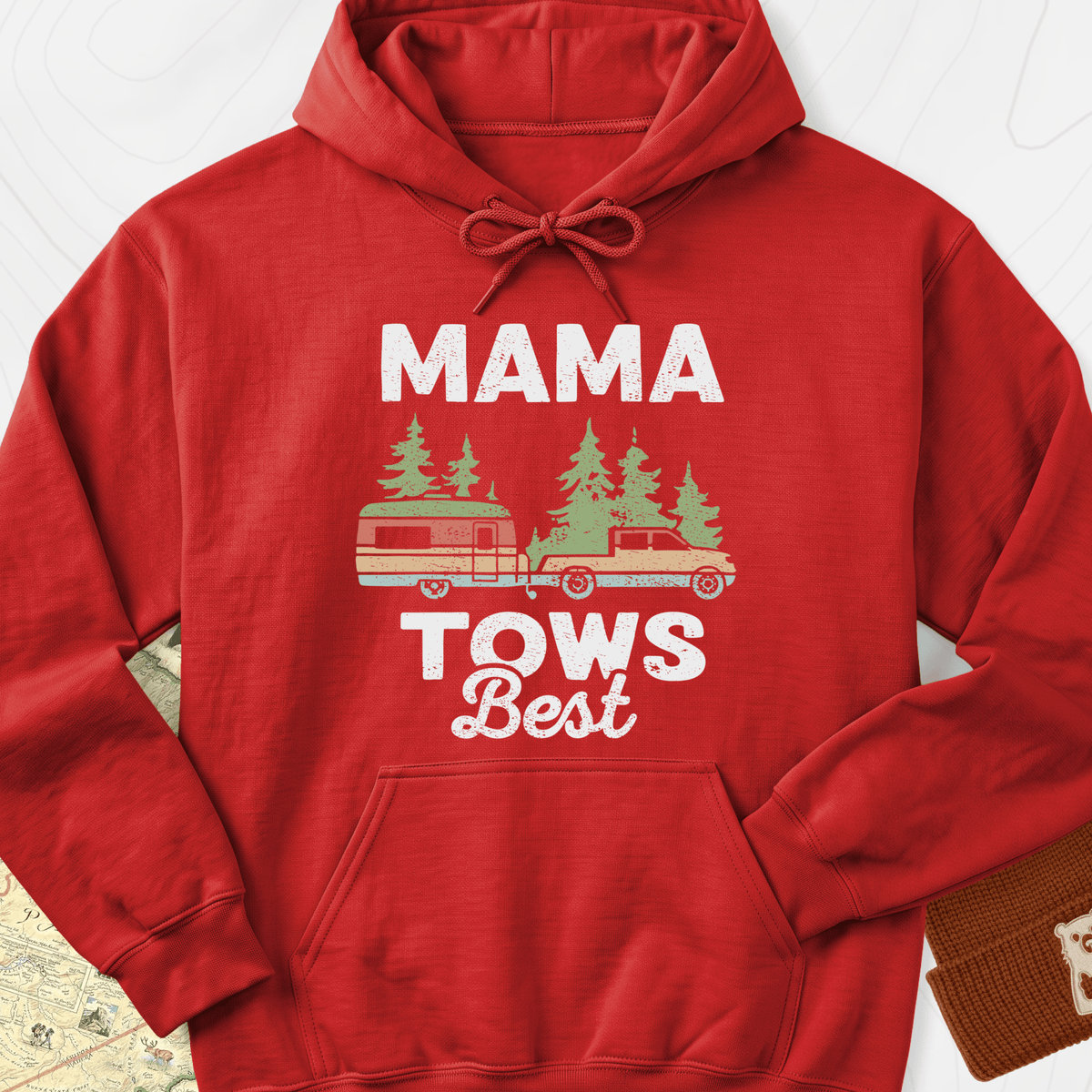 Mama Tows Best Hoodie - Red