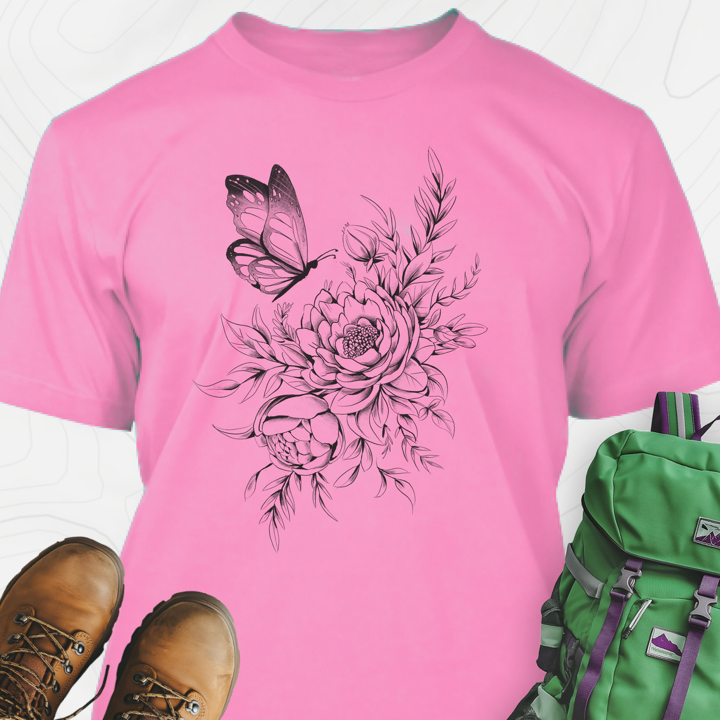 Floral Butterfly T-Shirt