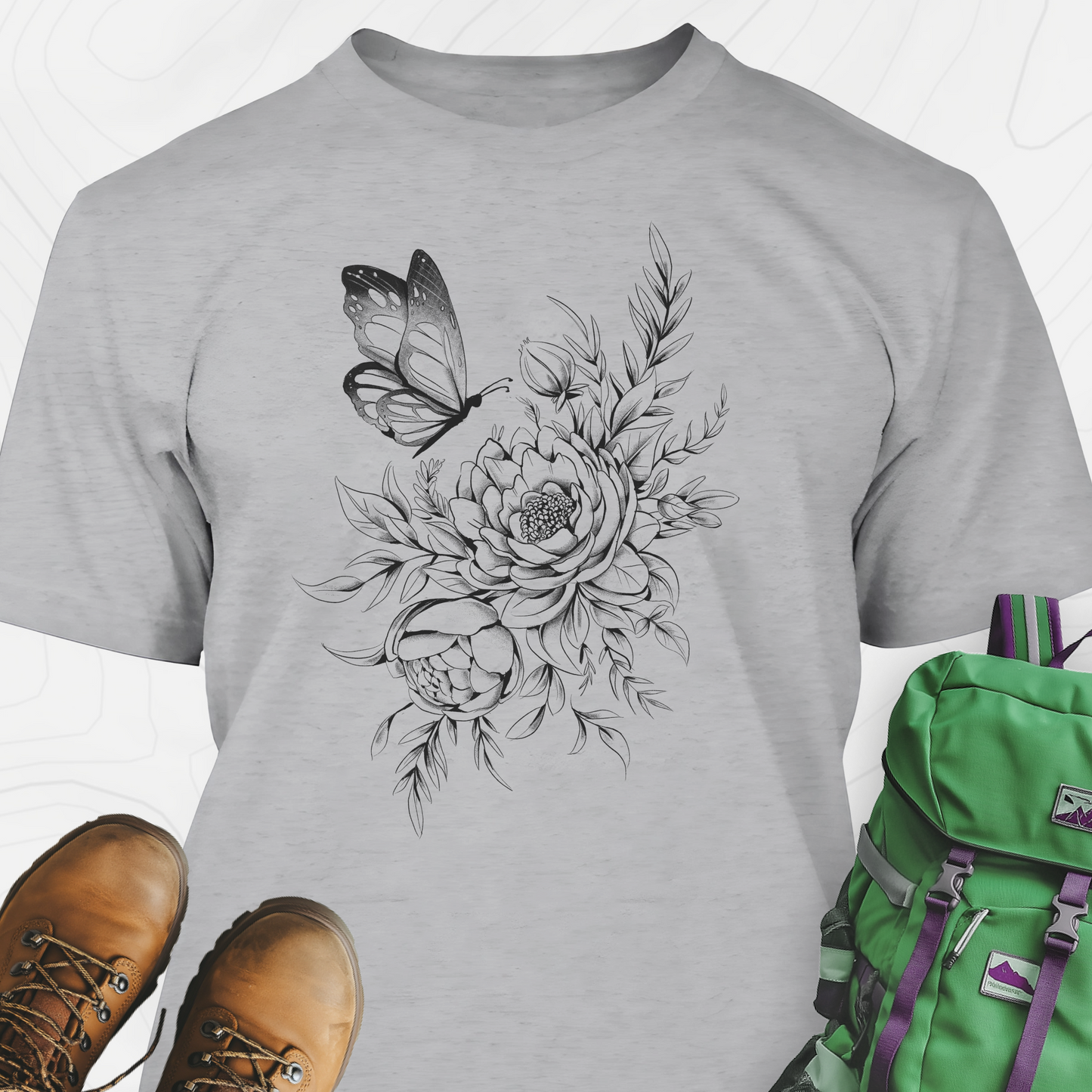 Floral Butterfly T-Shirt