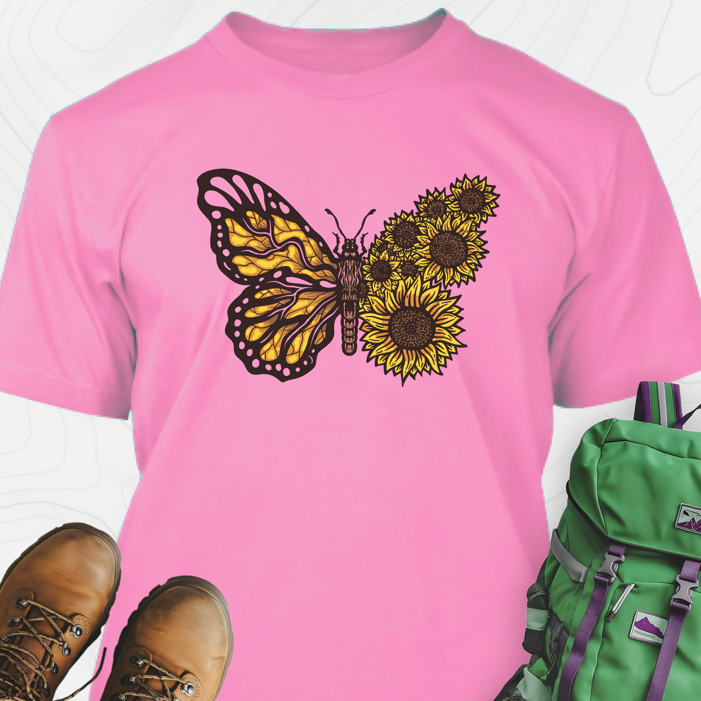 Butterfly Sunflower T-Shirt